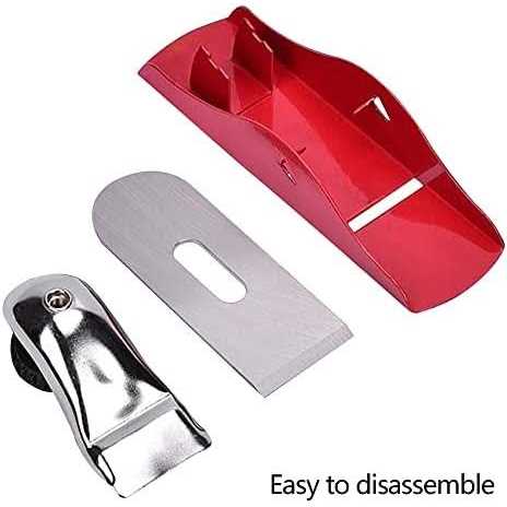 Mini Hand Planer 3-1/2 inch Red Adjustable, used for Wood Craft Processing, Carving and Trimming Projects - Image 3