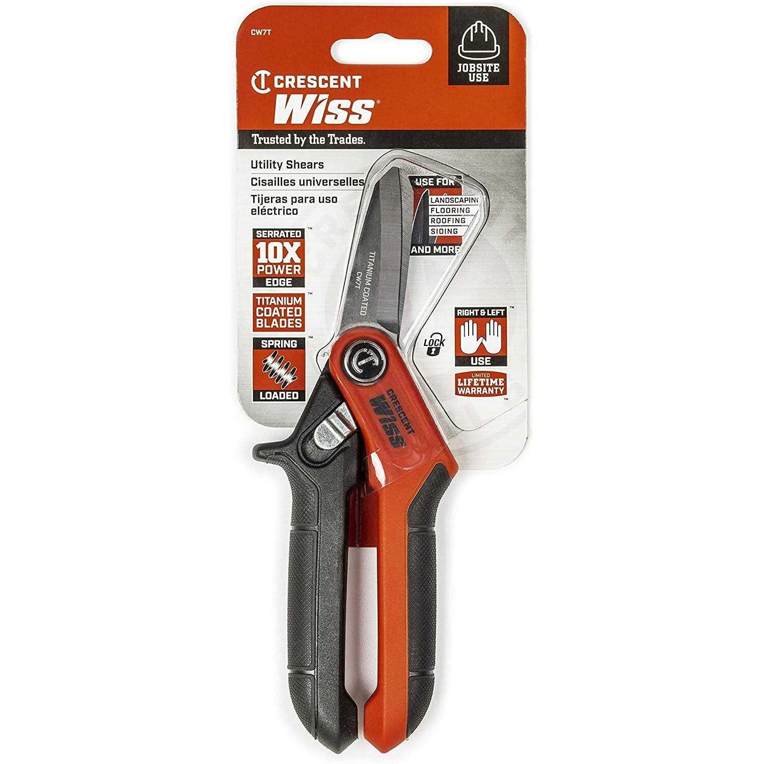 Crescent/Wiss Titanium Coated Tradesman Utility Shears CW7T - Image 2