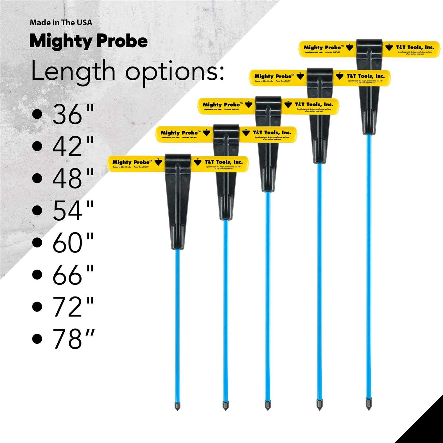 T&T Tools Mighty Probe Insulated Metal Soil Probe Long Overall - Image 3