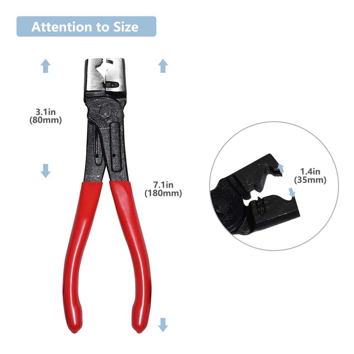 CNWOOAIVE Hose Clamp Pliers Automotive Clic and Clic R Type Collar Plier CV Boot Clamp Pliers - Image 3