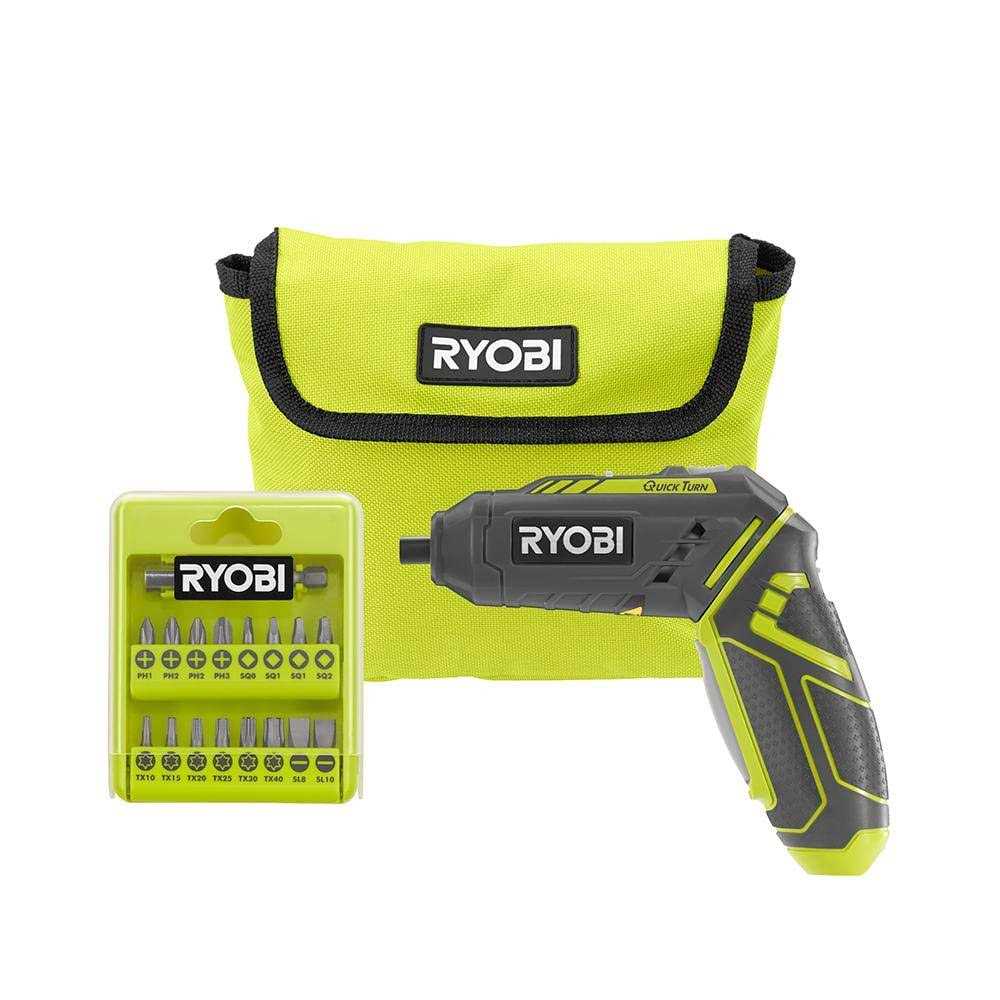 Ryobi 4-volt Quickturn Lithium-ion Cordless 1/4 in Hex Screwdriver Kit Hp44lk