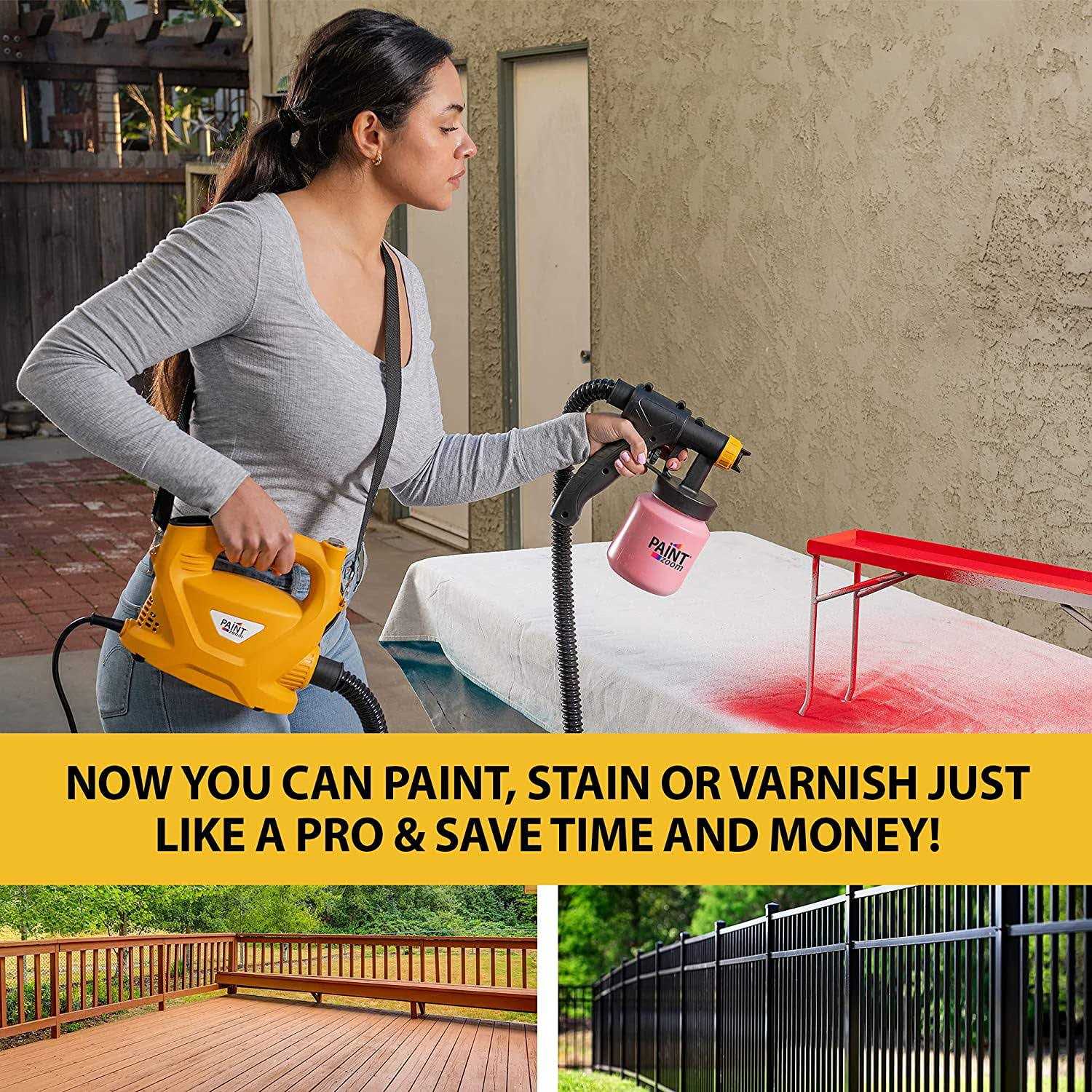 Paint Zoom Deluxe 3000 Series 30 oz. Paint Containers Handheld HVLP Paint Sprayer - Image 4