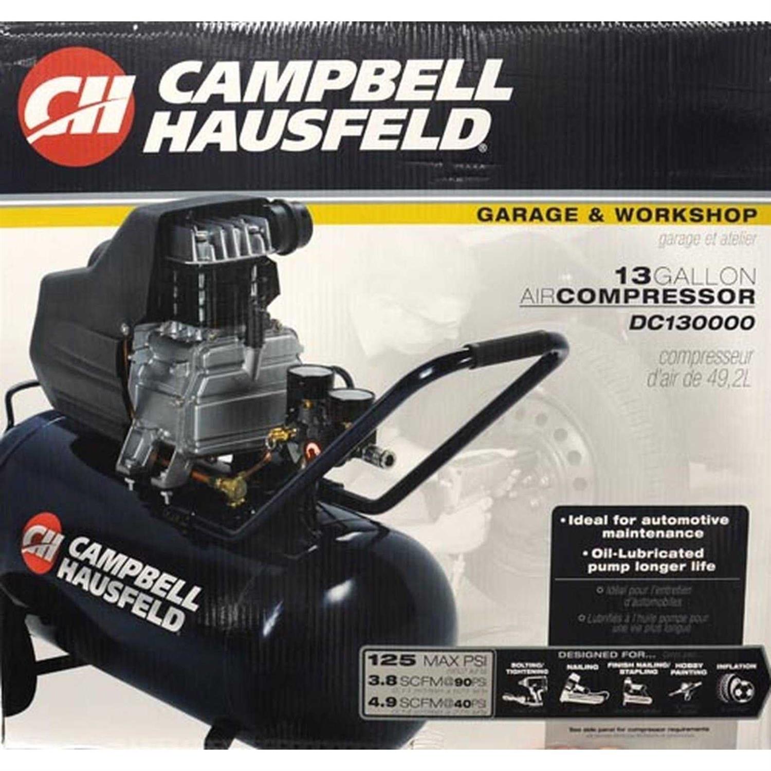 Campbell Hausfeld 13 Gallon Tank Oil-Lube Air Compressor DC130000 - Image 3
