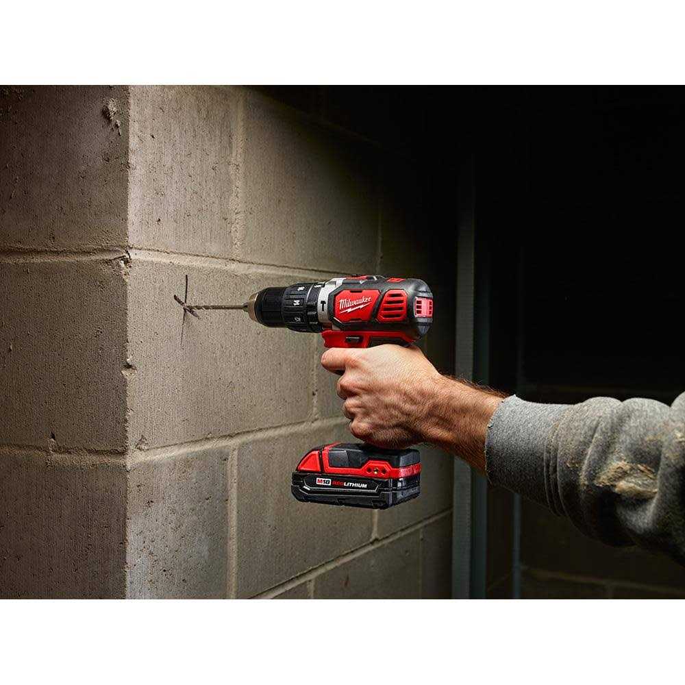 Milwaukee 2607-22CT M18 1/2 Compact Hammer Drill/Driver Kit - Image 2