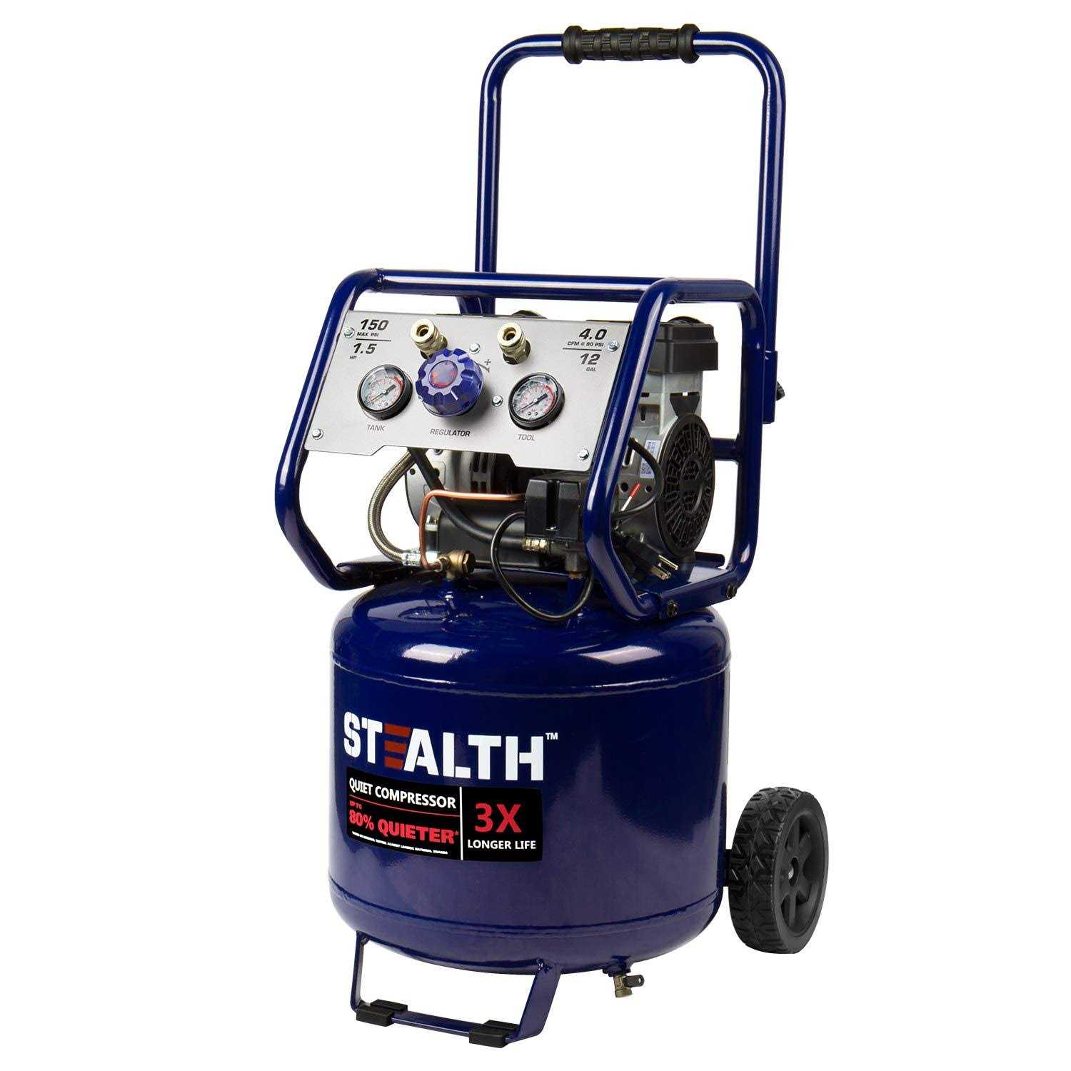 Stealth 12 Gallon Vertical Quiet Air Compressor