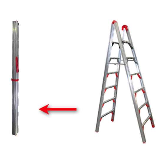 Telesteps 700FLD 7' Folding Step Ladder-Double Sided - Image 3