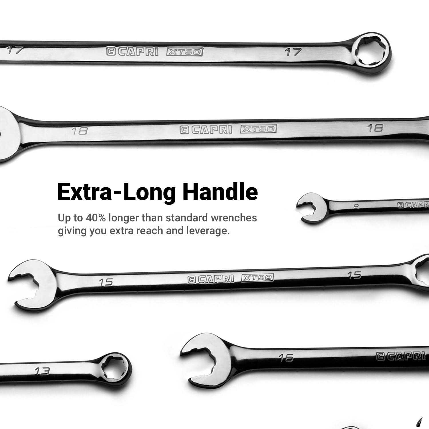 Capri Tools WaveDrive Pro Combination Wrench Set for Regular and Rounded Bolts - Image 4