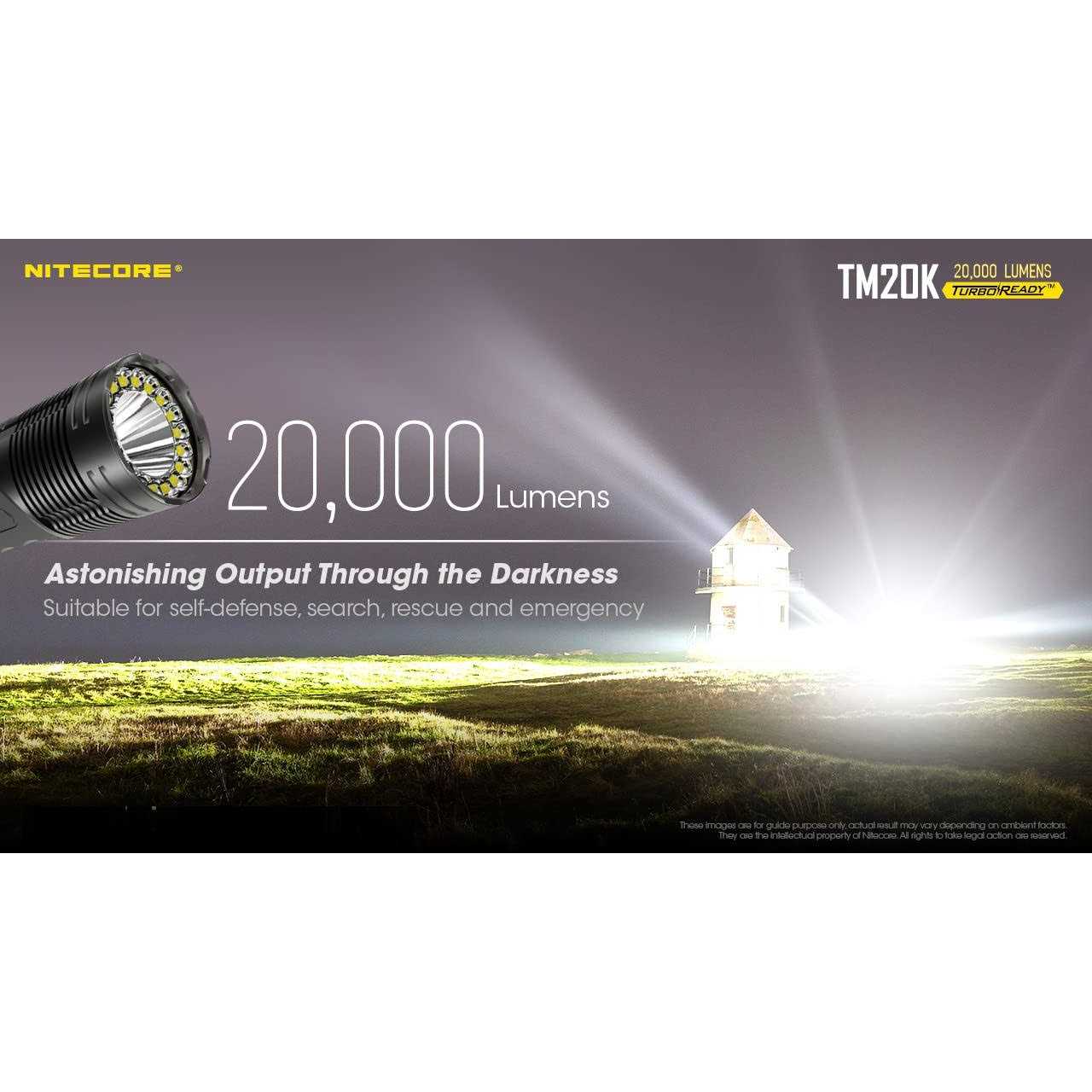 Nitecore TM20K 20,000 Lumen Rechargeable Flashlight - Image 3