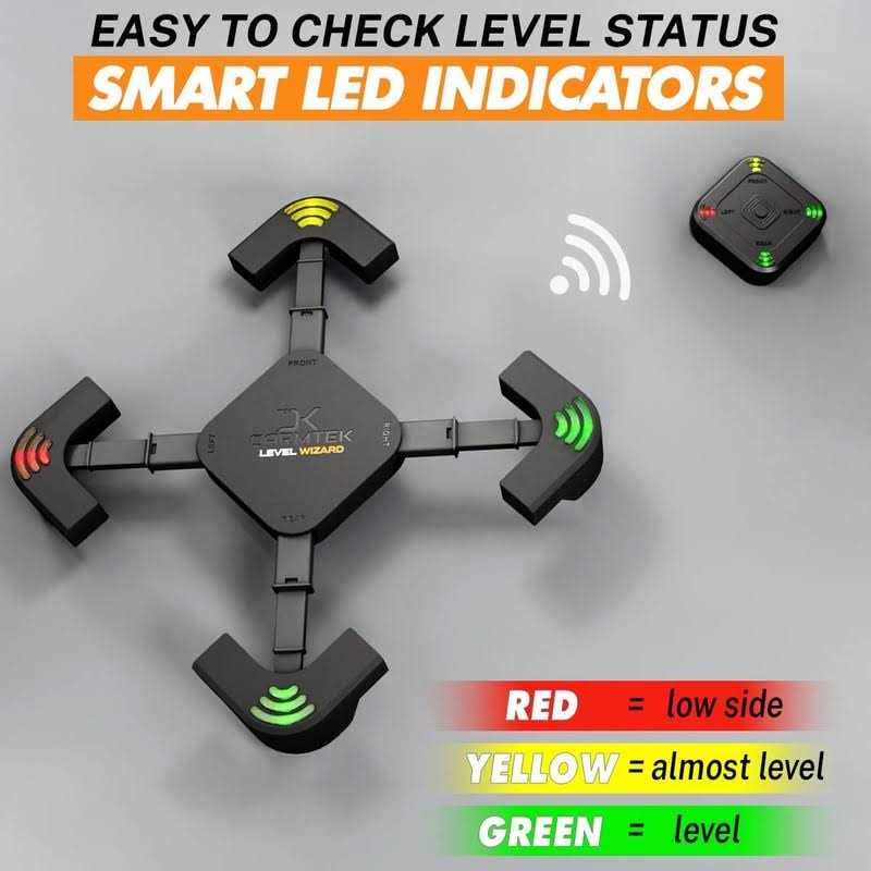 CARMTEK Level Wizard v2.0 Wireless RV Leveling System 2022 Camper Leveling System with Extensible Legs for an Accurate Leveling - Image 4