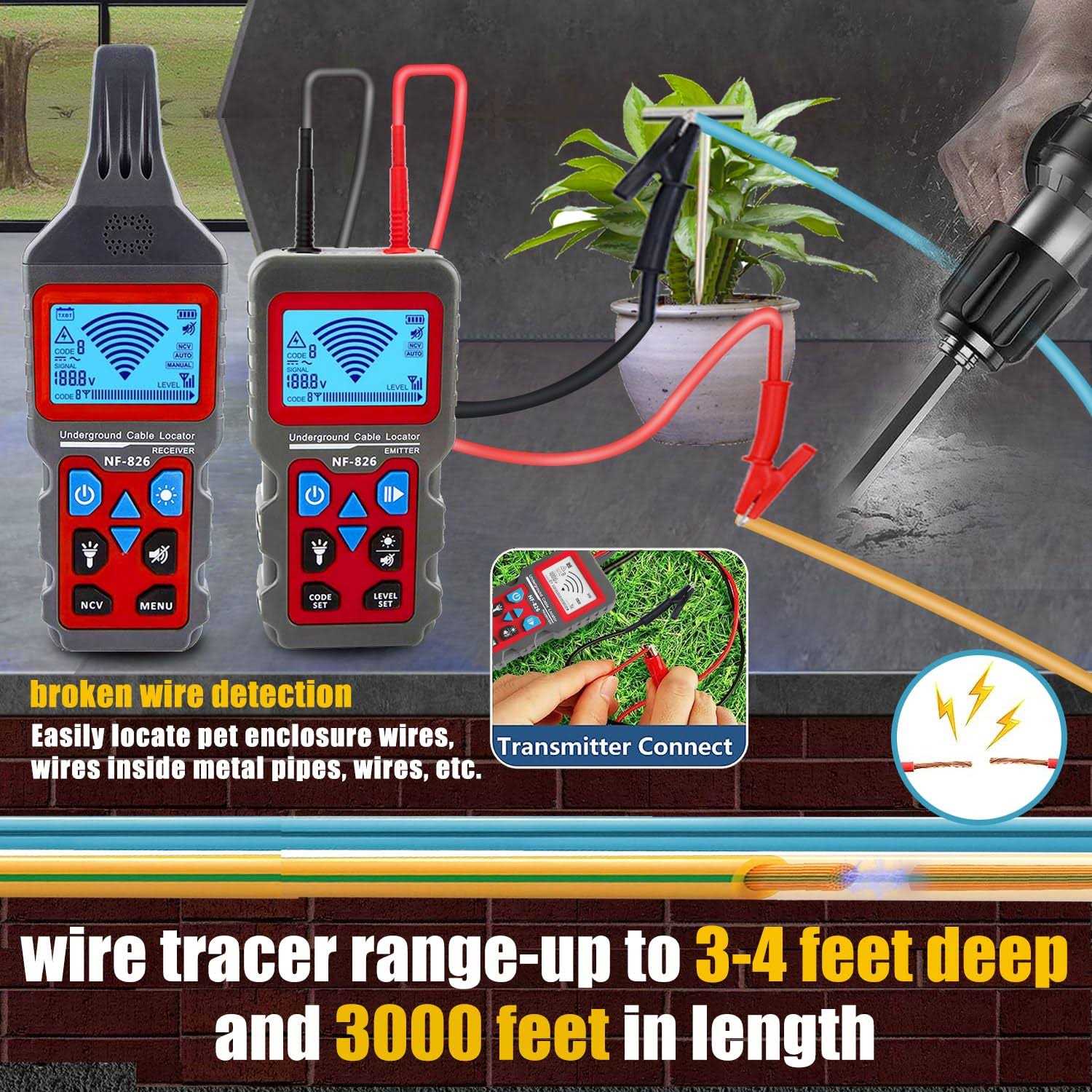 Buy Noyafa NF-826 Underground Cable Locator - Image 4