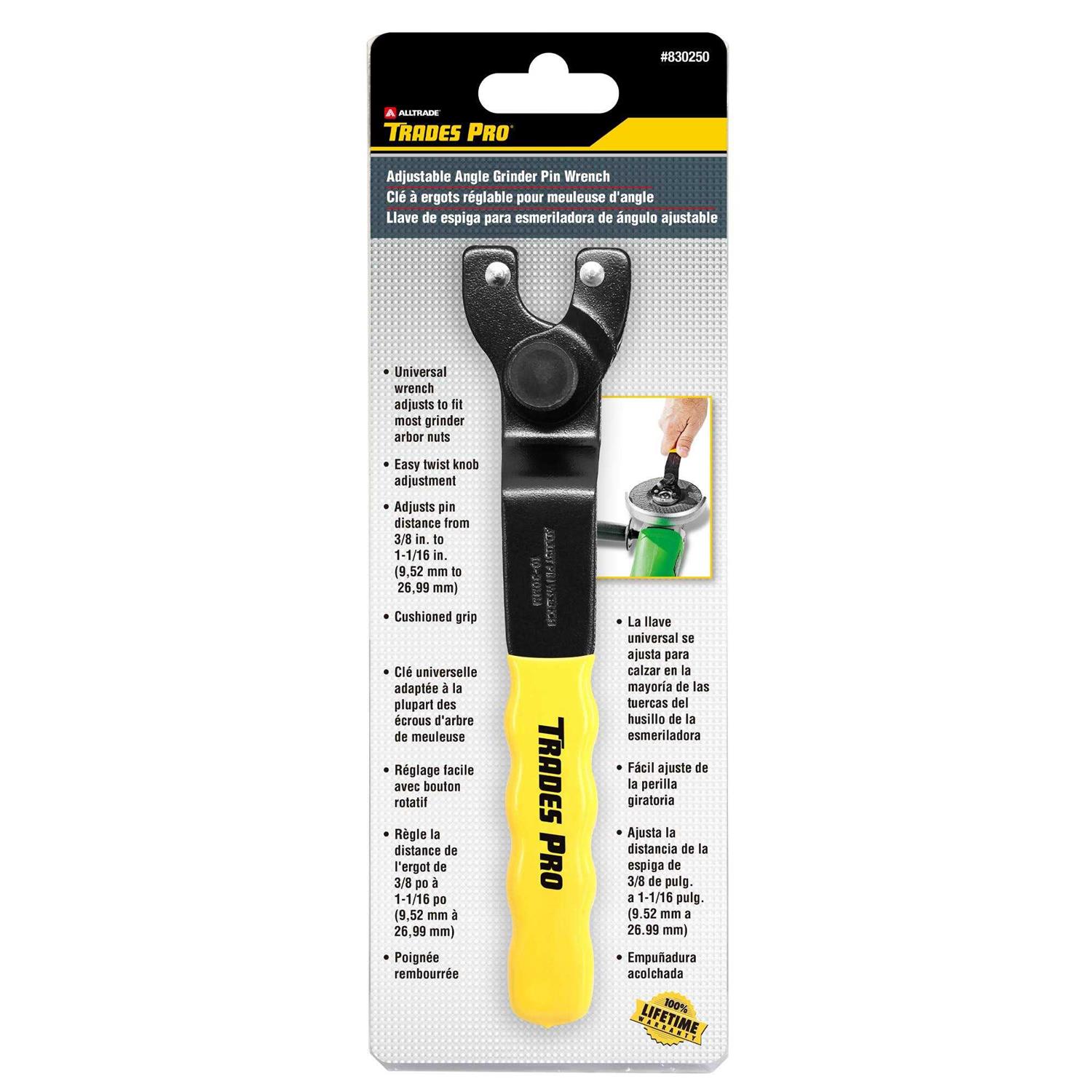 Unbranded Trades Pro Adjustable Angle Grinder Pin Wrench 830250 - Image 4