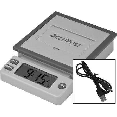 AccuPost 10lb Desktop Digital Shipping Postal Scale with AC Plug