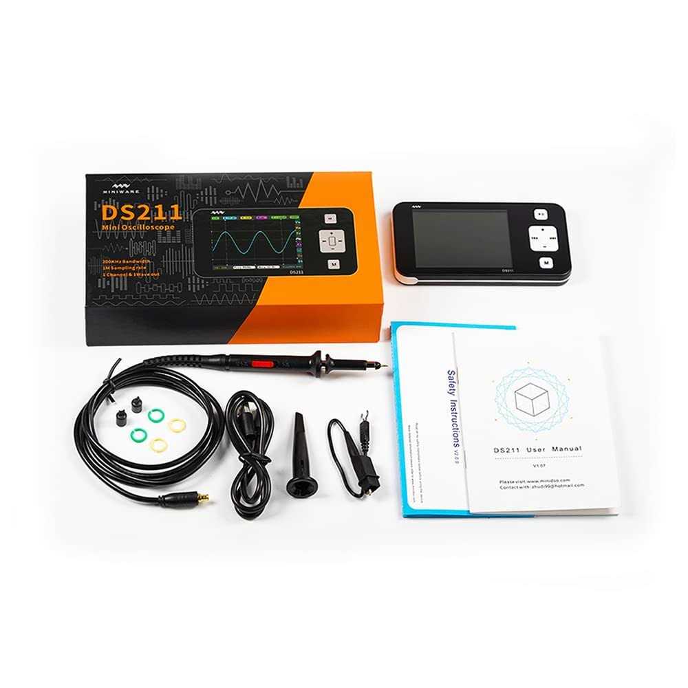MINIWARE Pocket Oscilloscope DS211 Portable Oscilloscope Mini Size Handheld - Image 2