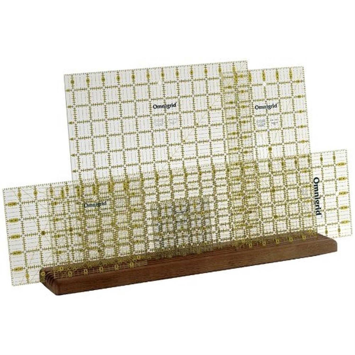 Omnigrid Wooden Ruler Rack