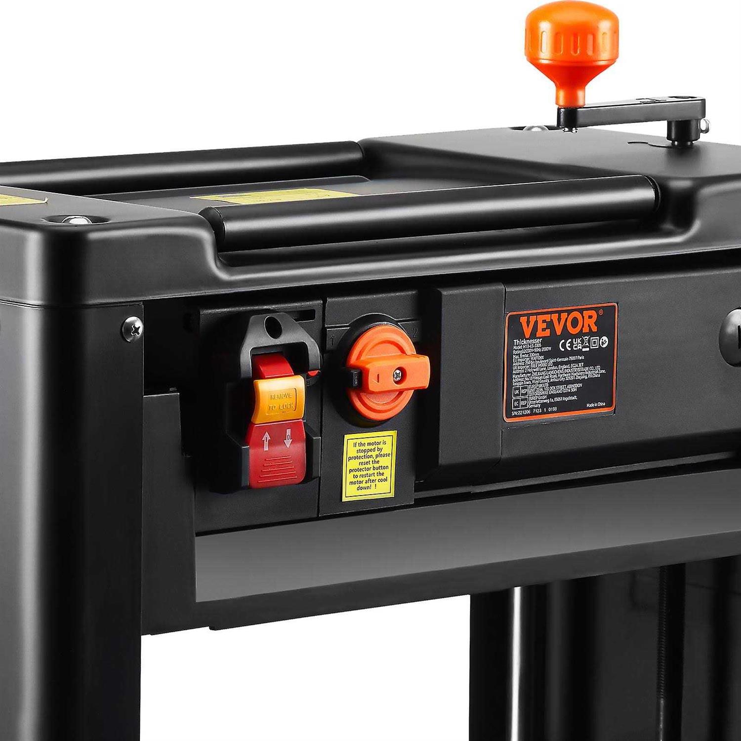 VEVOR Thickness Planer Two Speed 13 inch Width Worktable Benchtop Planer - Image 3