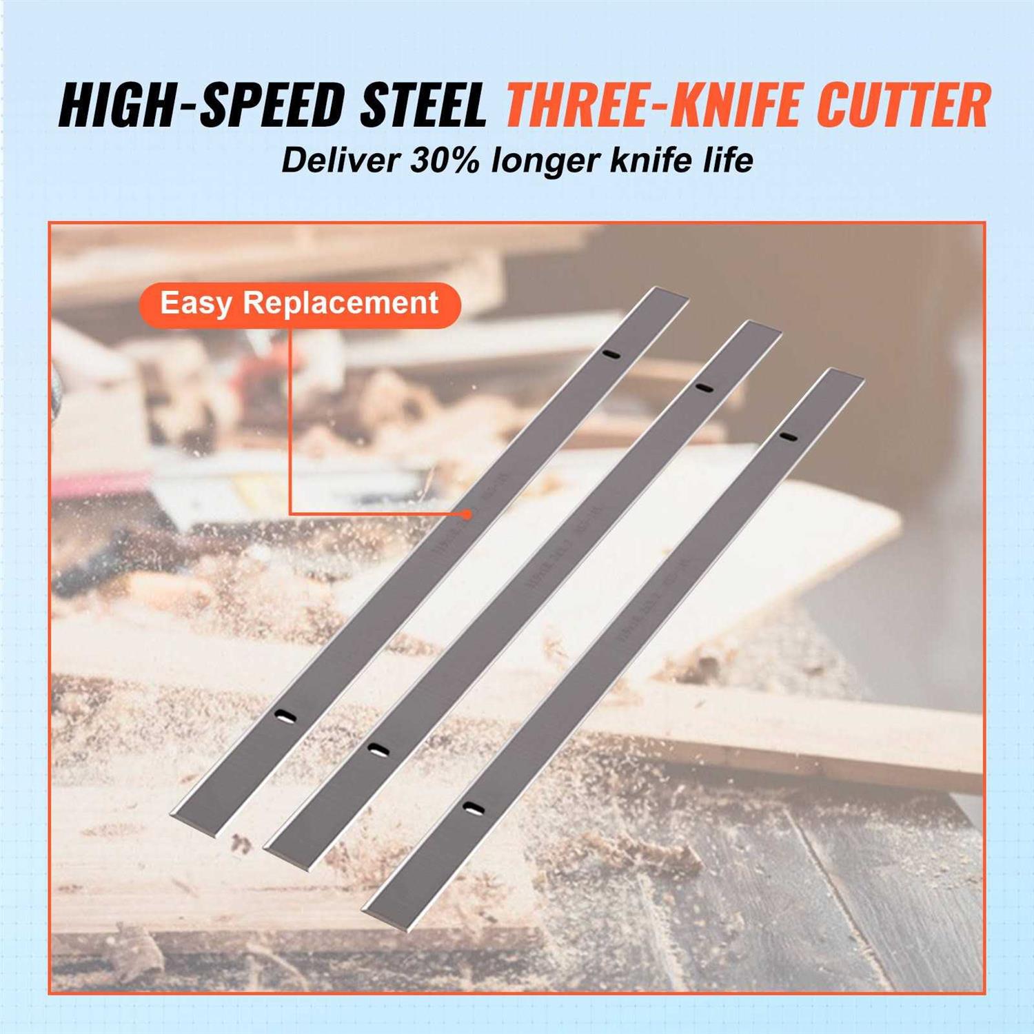 VEVOR Thickness Planer Two Speed 13 inch Width Worktable Benchtop Planer - Image 5