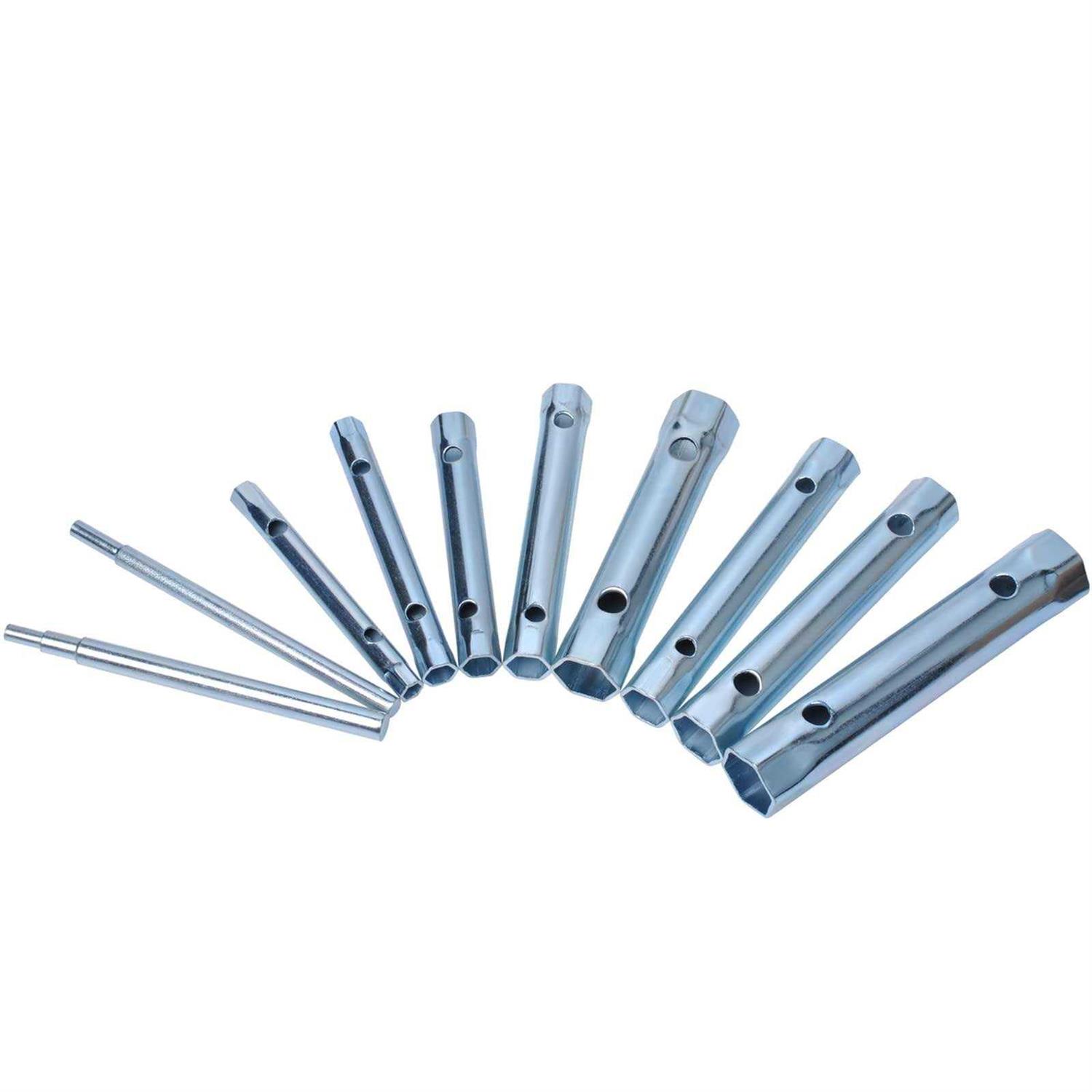 Dpwrrot 10pcs dual-ended wrench socket plumber back nut tap spark plug spanner set extended spark plug wrench 6-22mm - Image 5