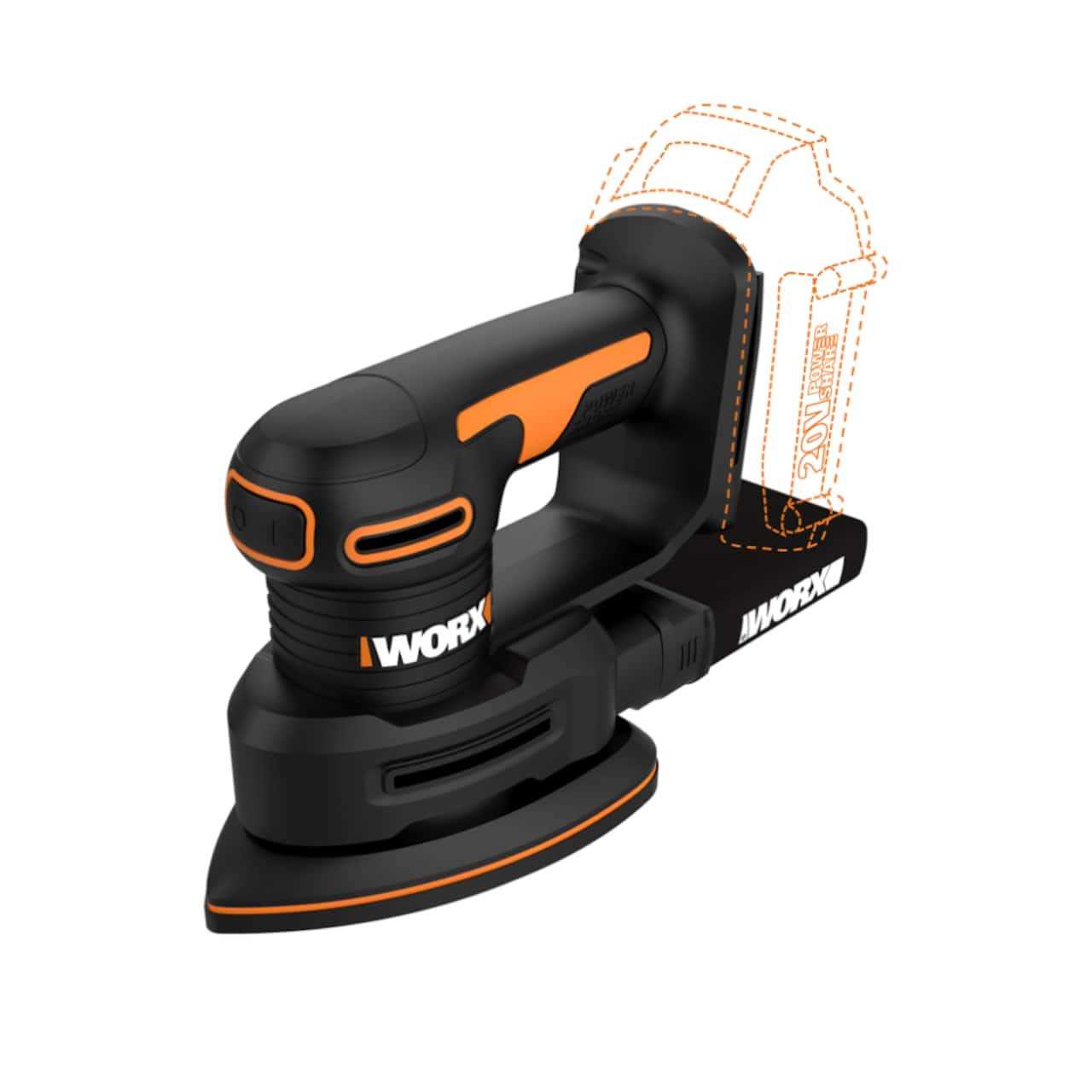 Worx WX822L.9 20V Power Share Cordless Detail Sander - Image 4