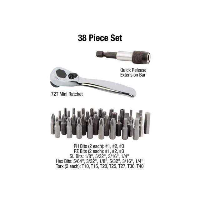 Sunex Tools 9726 Mini Ratchet and Bit Set - Image 5