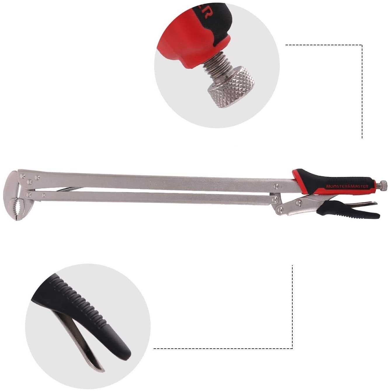 Monster&Master Long Nose Vise Grip Locking Pliers Set 15 inch Extended Long Handle Vice Grip Pliers - Image 2