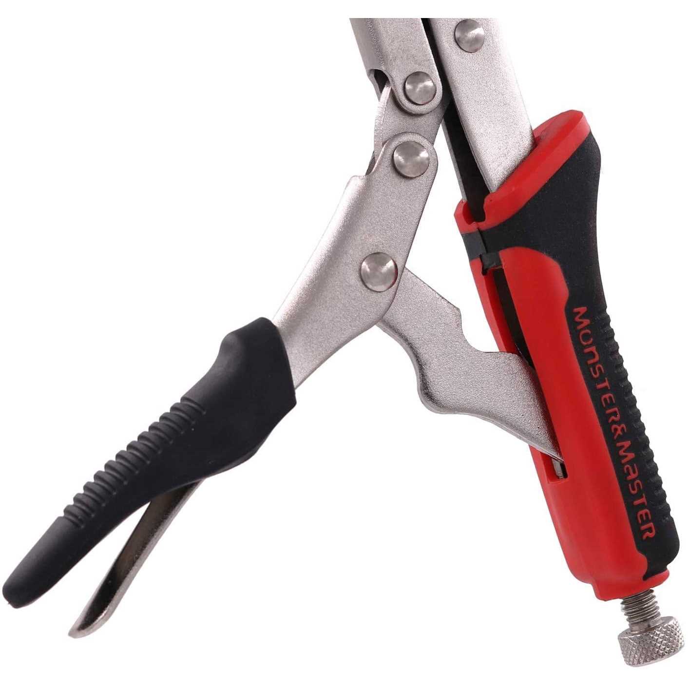 Monster&Master Long Nose Vise Grip Locking Pliers Set 15 inch Extended Long Handle Vice Grip Pliers - Image 4