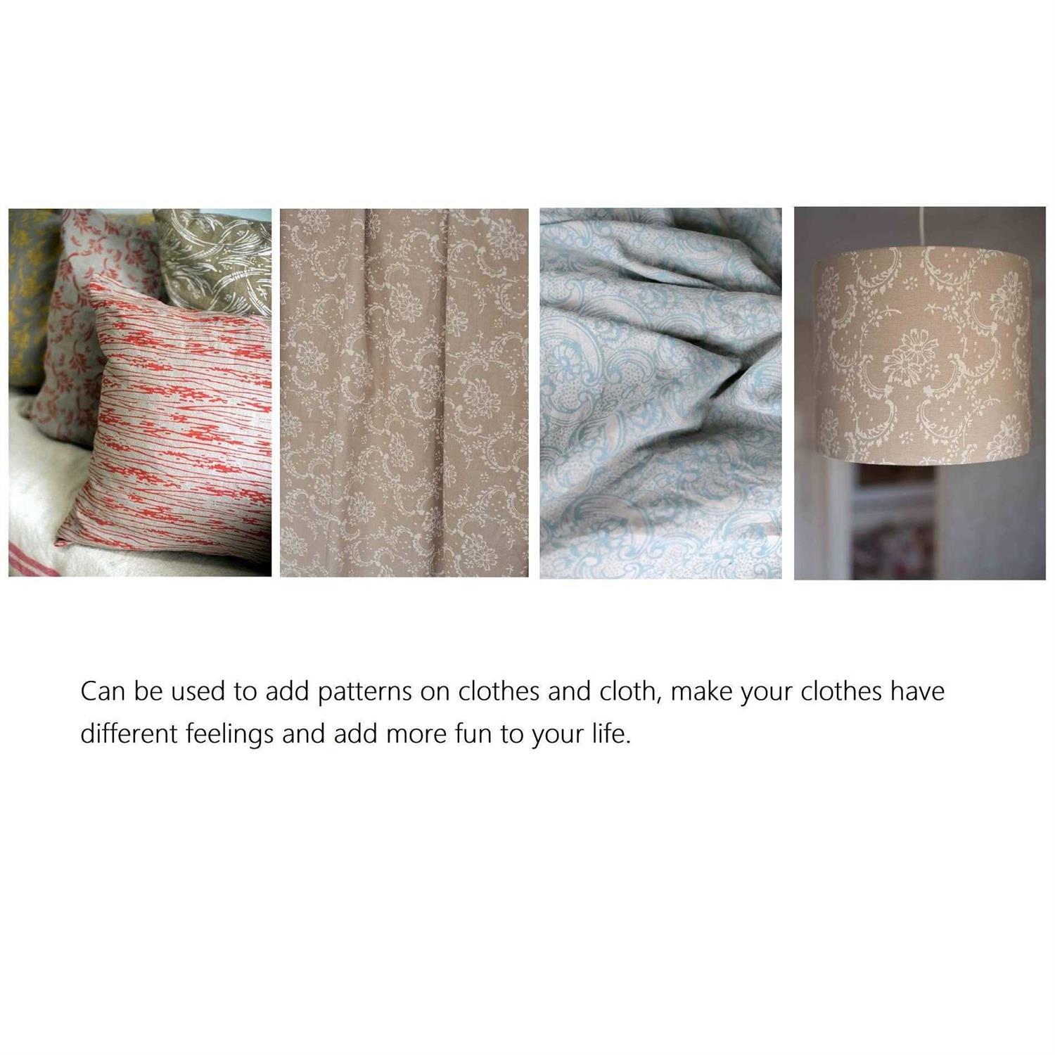 BUUEERR 7 DIY Patterned Paint Roller Decorative Rubber Roller Decorative Art Roller Texture Roller with Plastic Handle - Image 4