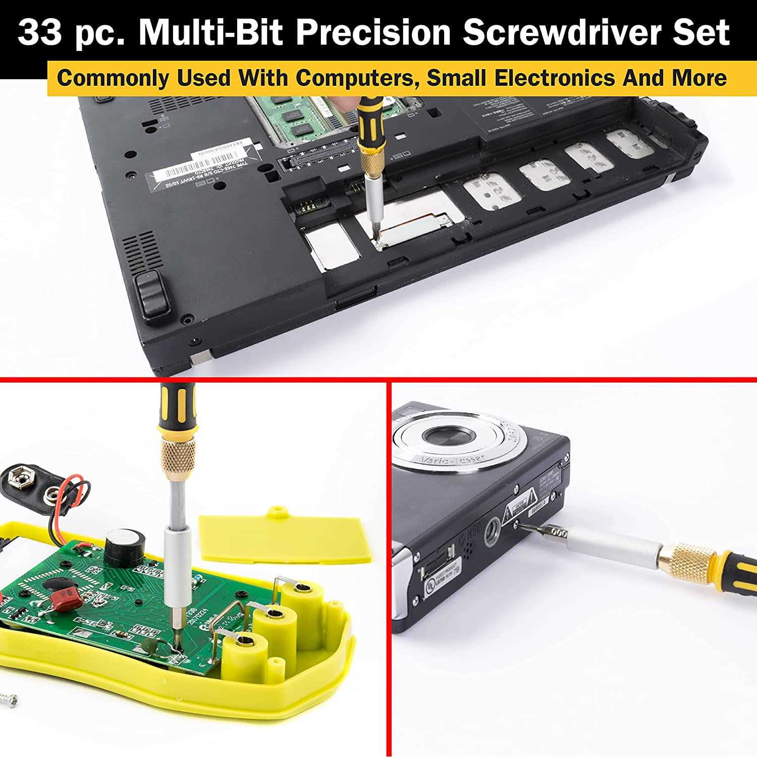 Titan 16093 33-Piece Multi-Bit Precision Screwdriver Set - Image 3
