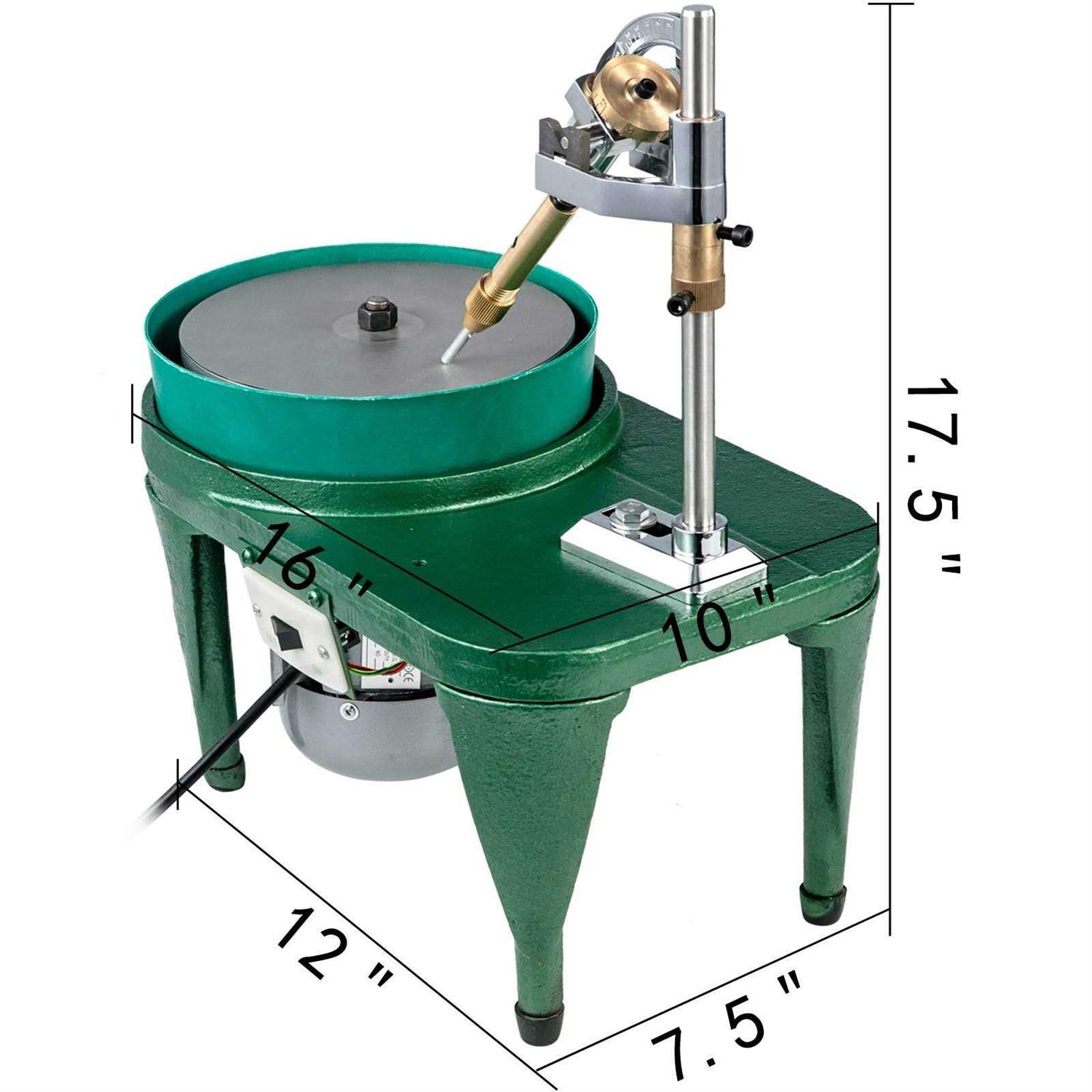VEVOR Gem Faceting Machine 180W Jade Grinding Polishing Machine 2800RPM Rock Polisher Jewel Angle Polisher 110V with Faceted Manipulator and 1 Bag MQMSPGJ8CMB000001V1 - Image 4
