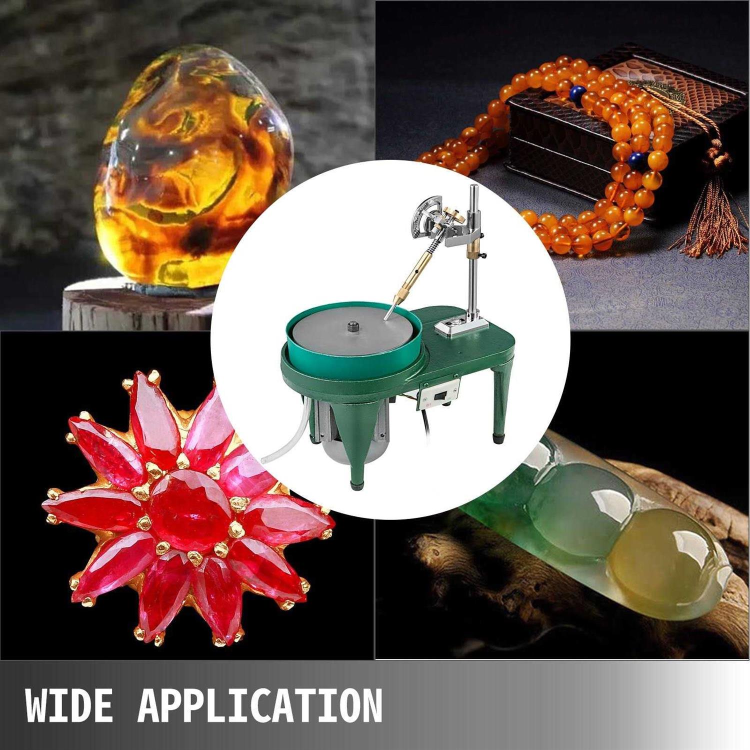 VEVOR Gem Faceting Machine 180W Jade Grinding Polishing Machine 2800RPM Rock Polisher Jewel Angle Polisher 110V with Faceted Manipulator and 1 Bag MQMSPGJ8CMB000001V1 - Image 5