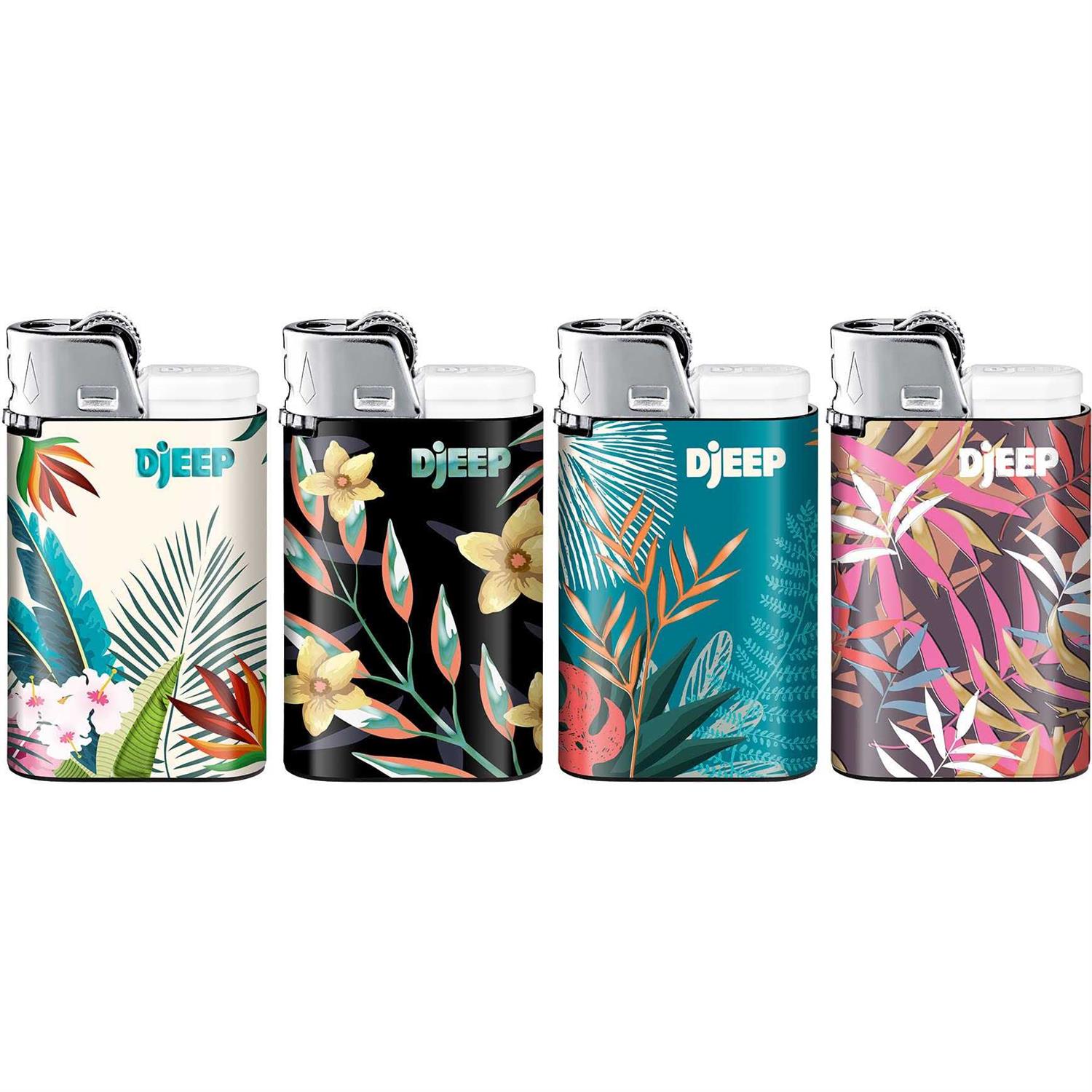 Djeep Pocket Lighters Vibrant Collection Textured Metallic Colorful Unique Lighters