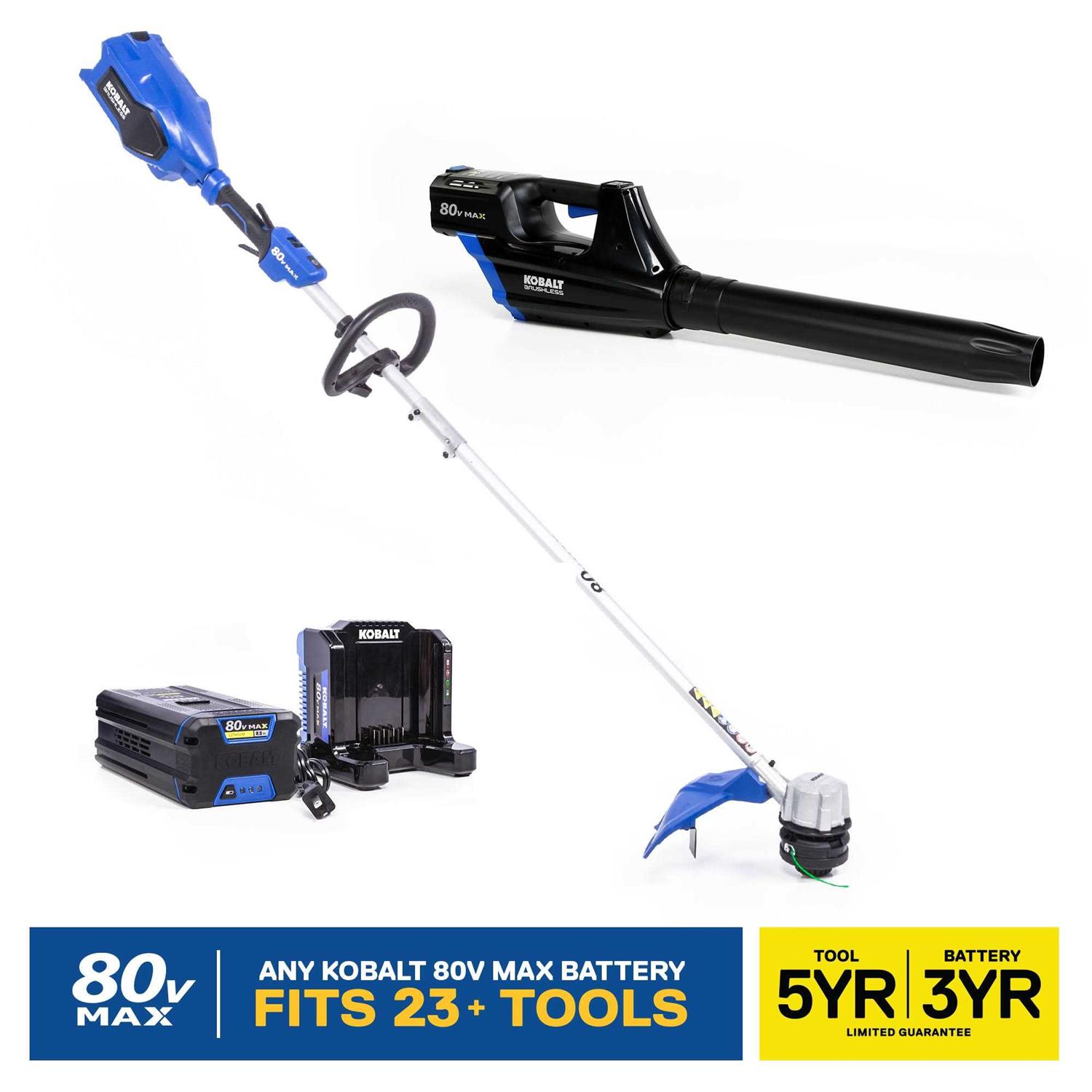 Kobalt 2-Piece 80-Volt Cordless Power Equipment Combo Kit - Image 2