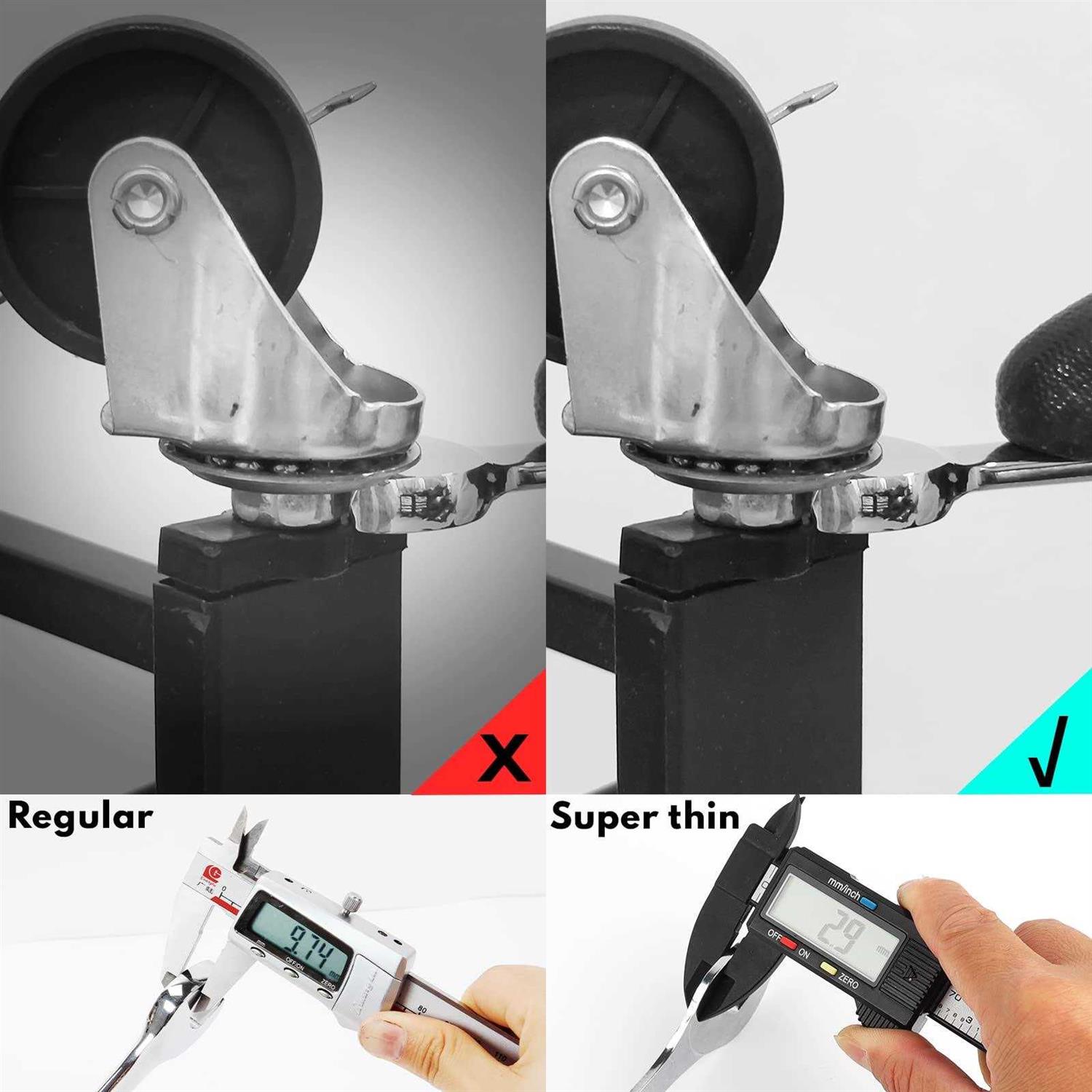 BILITOOLS Super Thin Open End Wrench Set 9 Piece - Image 3