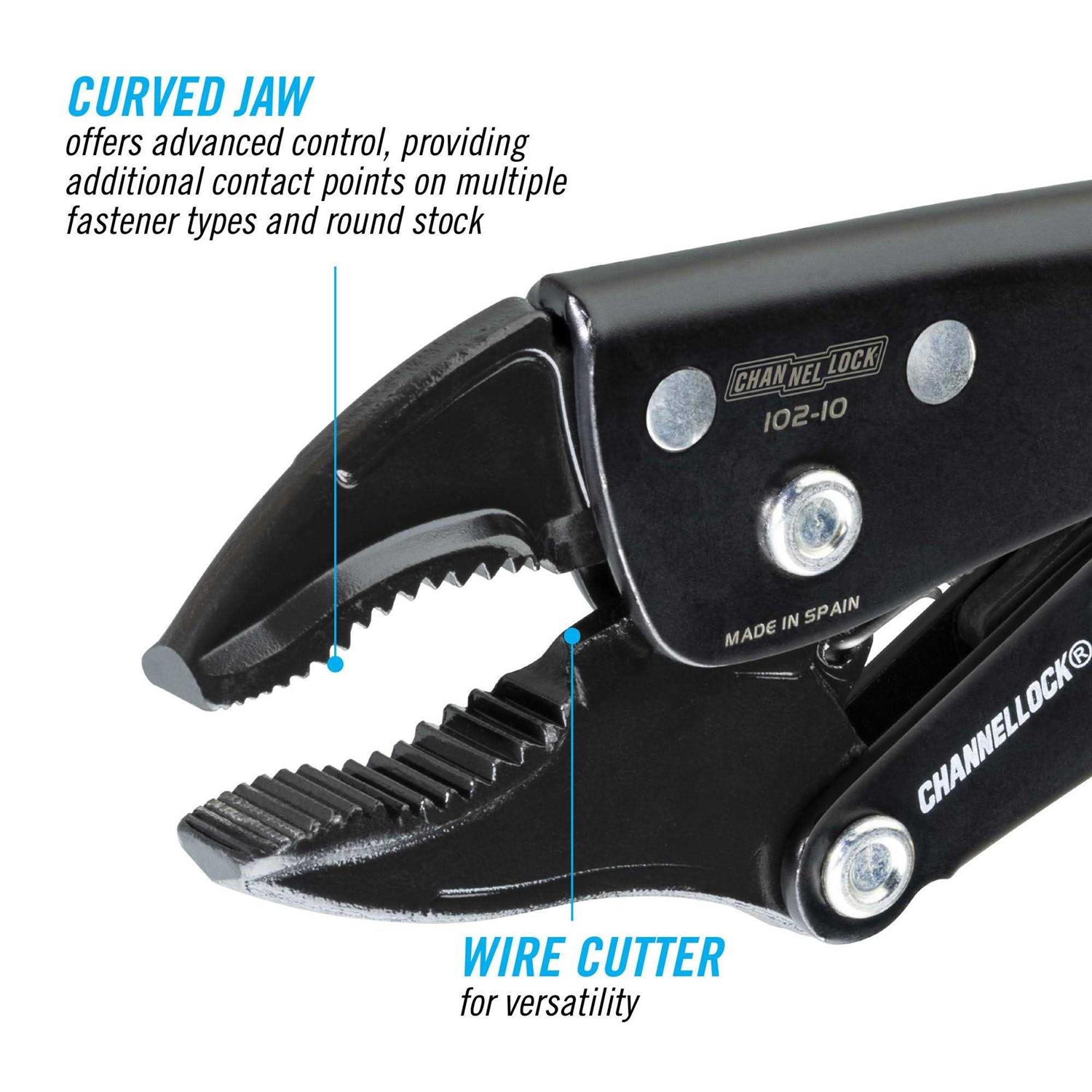 Channellock Curved Jaw Locking Pliers w/ Cutter - Image 4