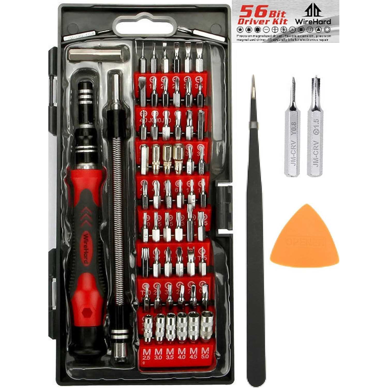 WIREHARD 62 in 1 Multi-Bit Precision Screwdriver Set Magnetic iPhone and Computer Repair Tool Kit