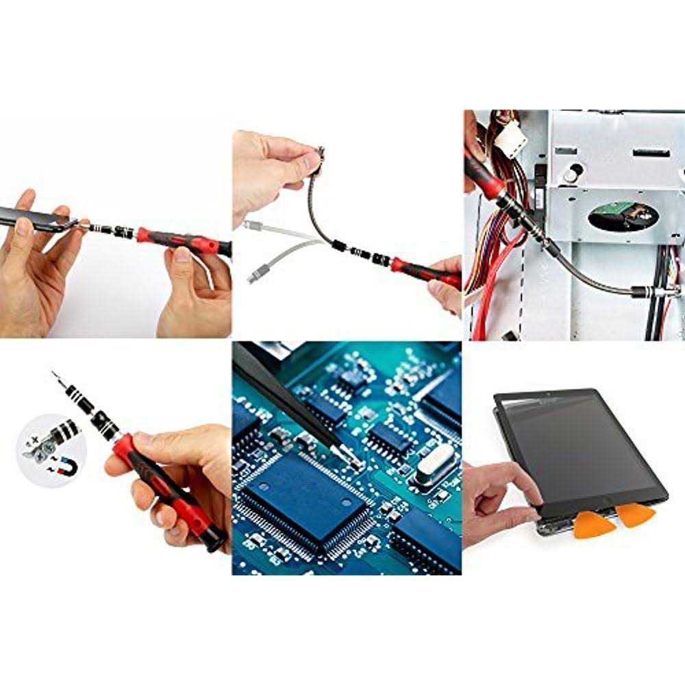 WIREHARD 62 in 1 Multi-Bit Precision Screwdriver Set Magnetic iPhone and Computer Repair Tool Kit - Image 2