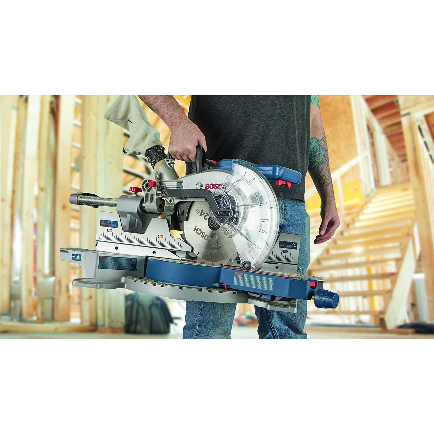 Bosch PROFACTOR 18V 10 In. Dual-Bevel Slide Miter Saw GCM18V-10SDN - Image 5