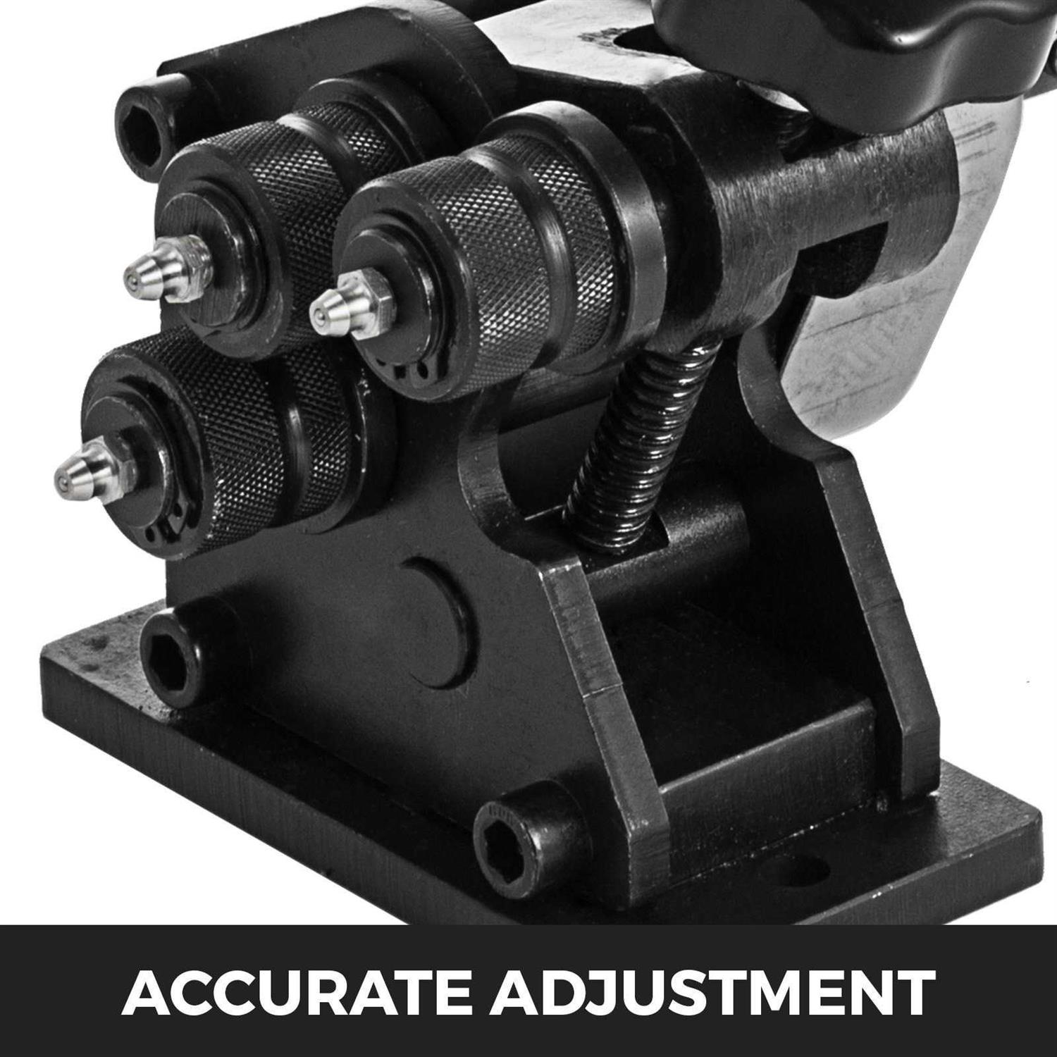 VEVOR Ring Roller Bender 3in Ring Size 1/4in Round Steel & 1x3/16 Flat Steel Capacity Portable Hand Crank Ring Roller SDWGJGYS000000001V0 - Image 4
