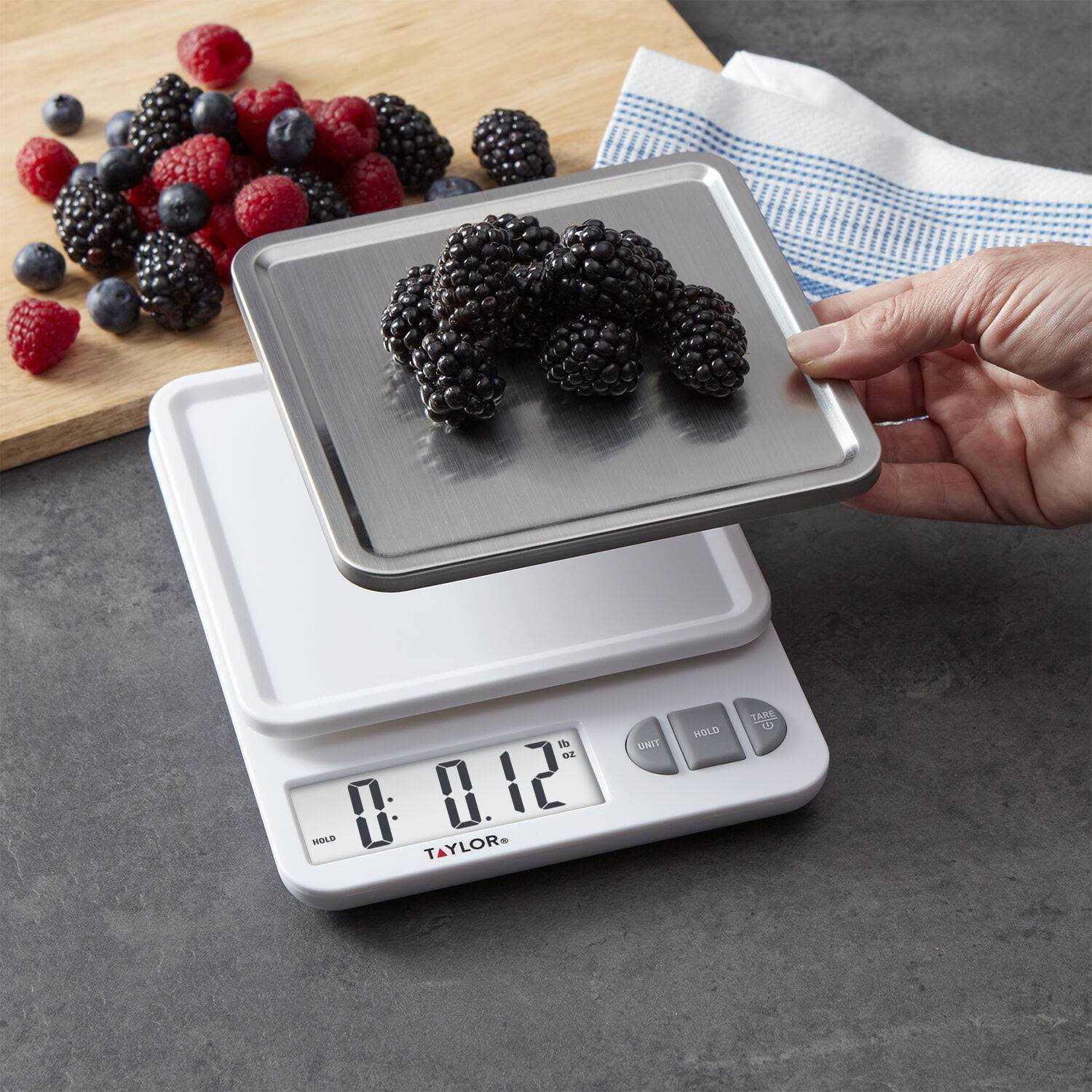 Taylor Digital Kitchen Scale Stainless Steel Platform - Image 5