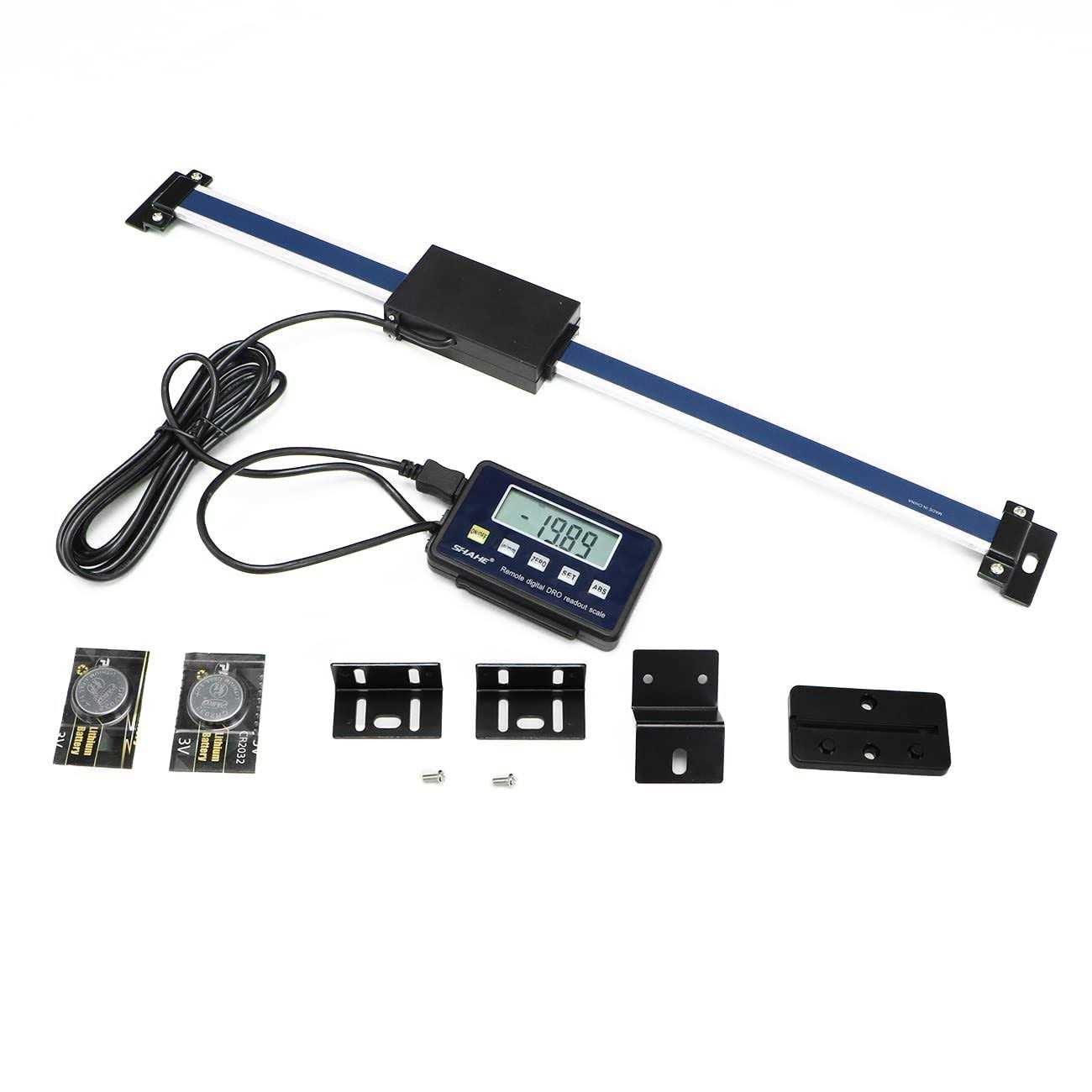 Digital Readout Linear,0-300mm/12'' Magnetic Linear Scale,Large LCD Readout Scale for Milling Machine