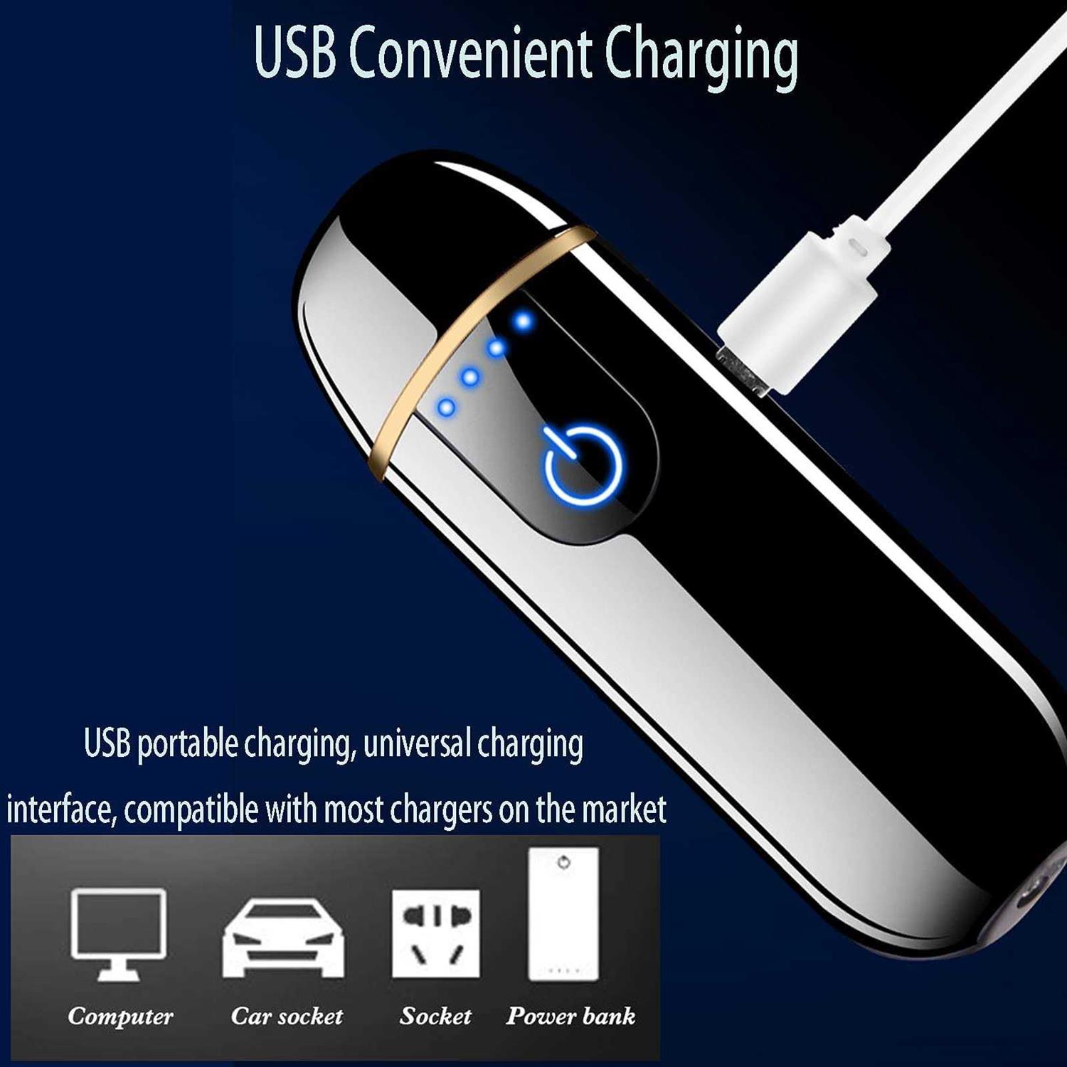 Electric Lighter Smart Electronic Lighter Mini Usb Rechargeable Lighter Touch Ignition Windproof Flameless Lighter Lightweight Plasma Lighter - Image 5