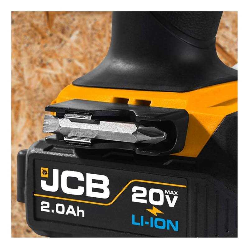 JCB Tools JCB 20V Cordless Drill Driver Power Tool 2.0Ah Battery, Charger And Zip - Image 3
