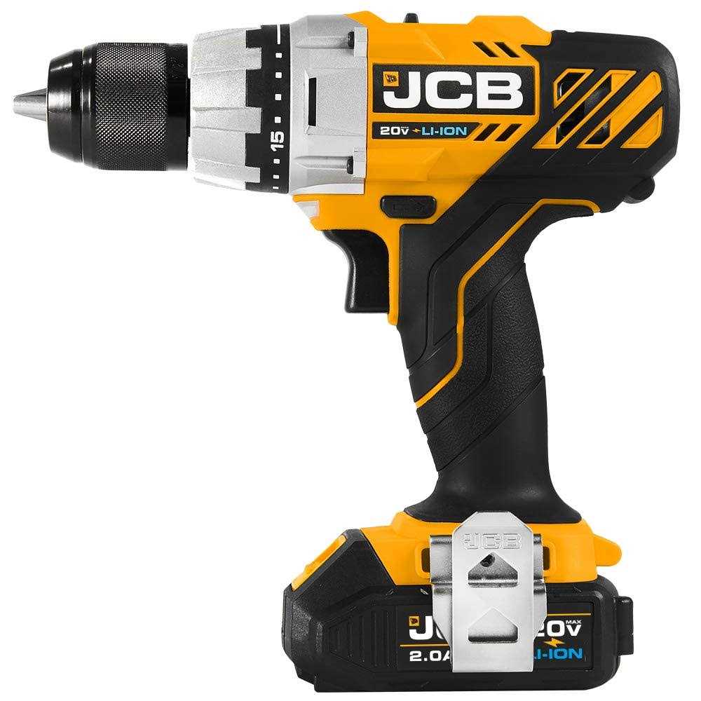 JCB Tools JCB 20V Cordless Drill Driver Power Tool 2.0Ah Battery, Charger And Zip - Image 3