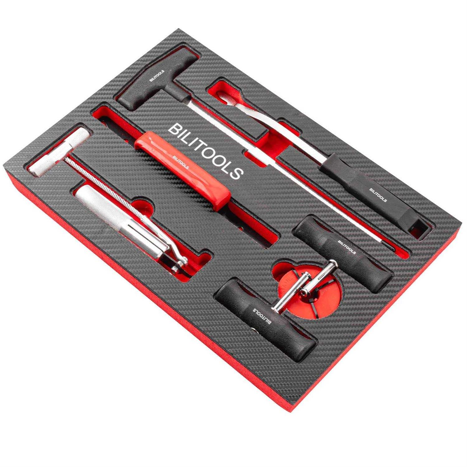 BILITOOLS 7-Piece Windshield Removal Tool Kit for Classic Vintage Car Windscreen Remover Set - Image 5