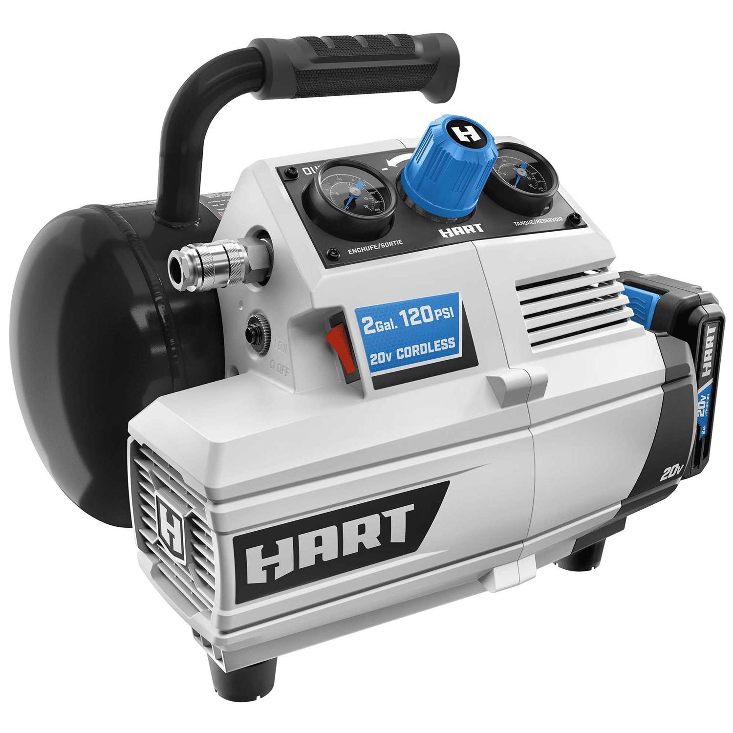 Hart 20-Volt 2-Gallon Compressor