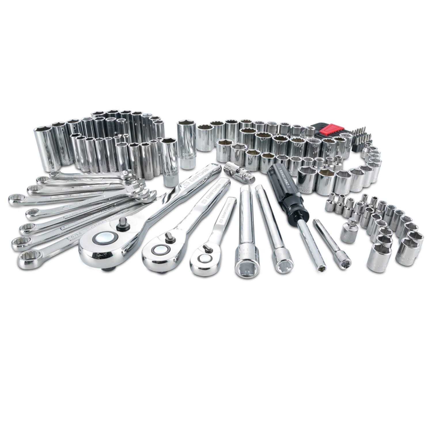 CRAFTSMAN 135-Piece Standard and Metric Polished Chrome Mechanics Tool Set with Hard Case CMMT12124L - Image 3