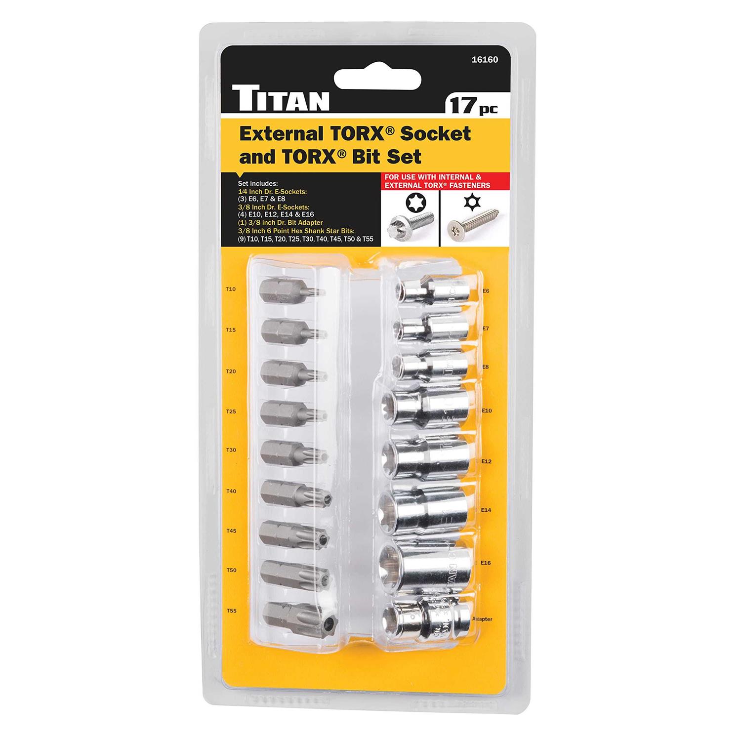 Titan External Torx Socket and Bit Set — 16160 - Image 4