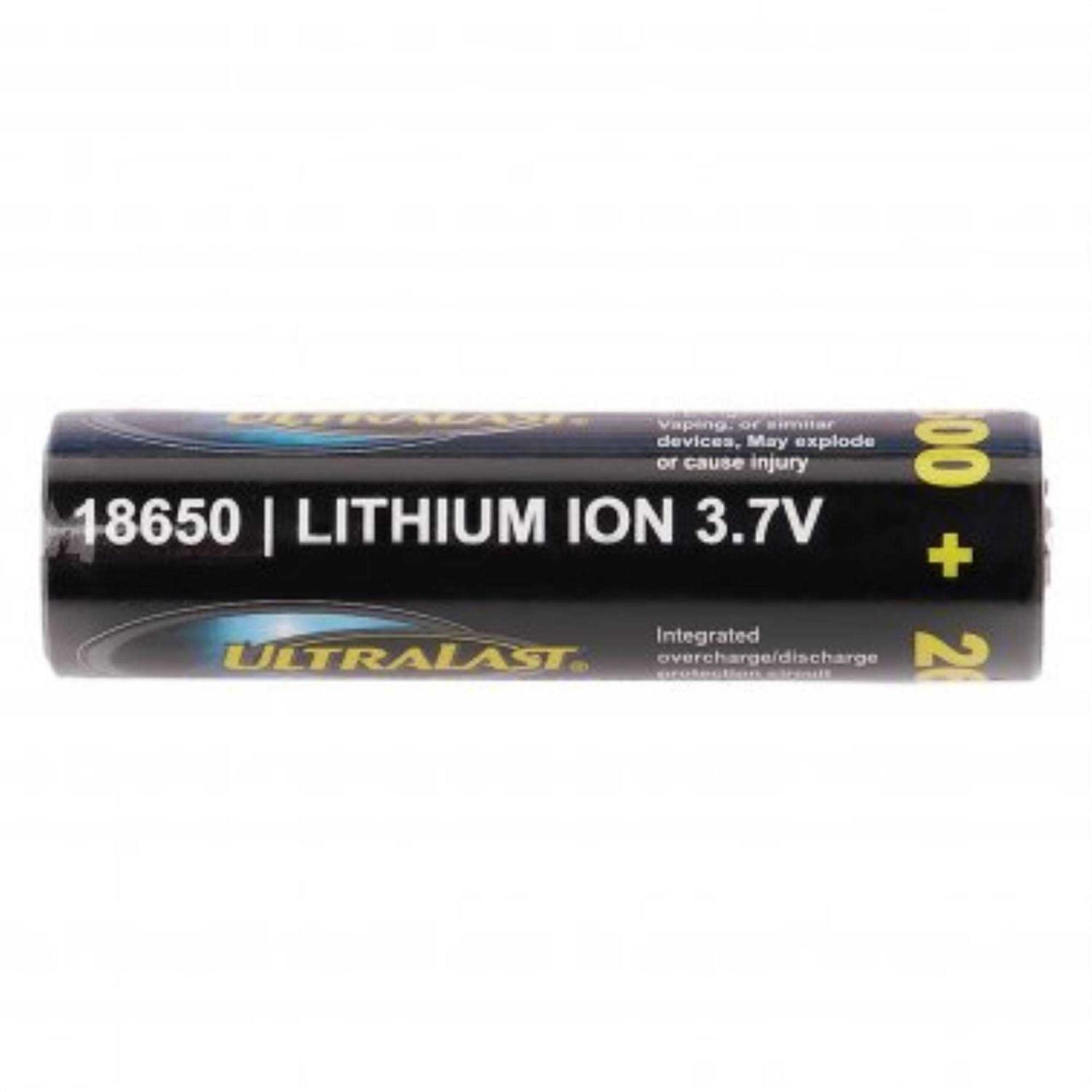 Ultralast UL1865-26-1P 2,600 mAh 18650 Retail Blister-Carded Batteries - Image 3