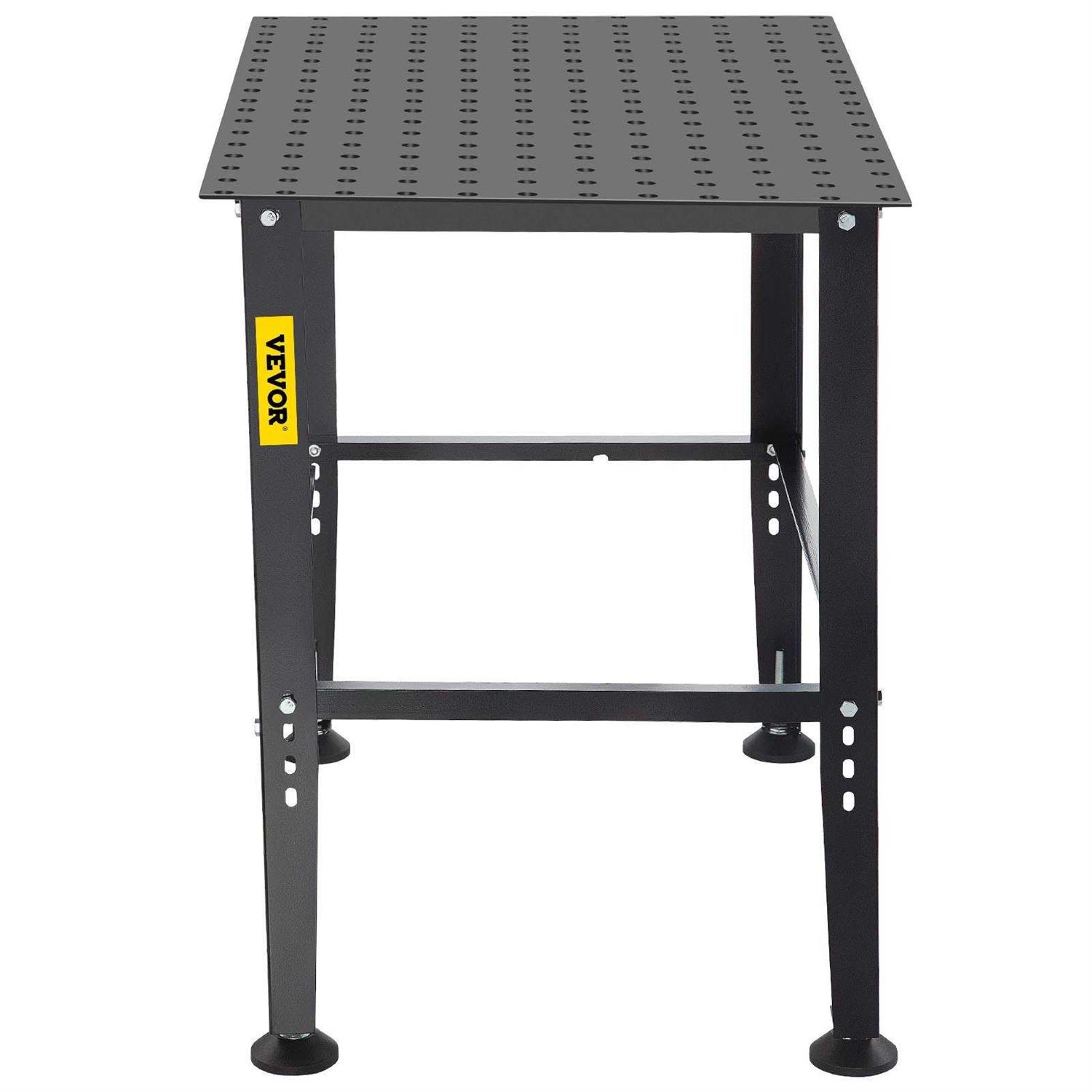 VEVORbrand Welding Table 36 x 24 Adjustable Workbench 0.12 Thick Industrial Workbench - Image 3