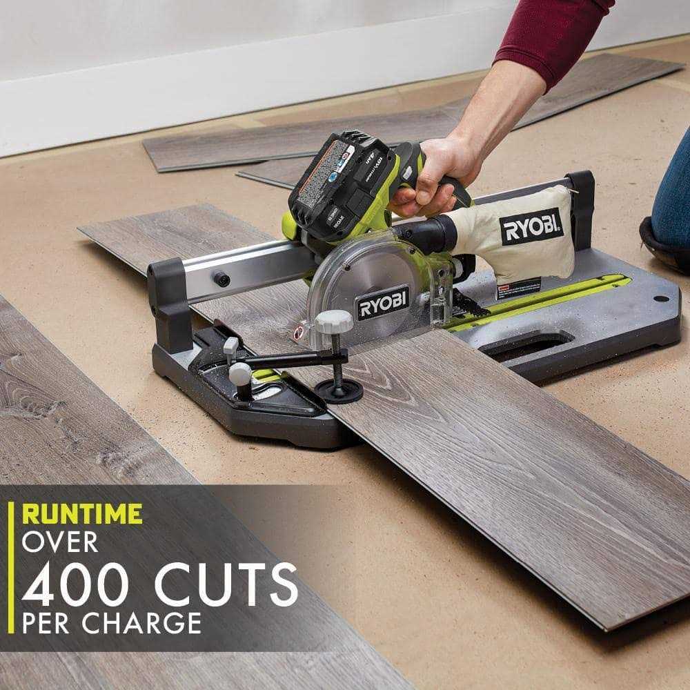 RYOBI ONE+ 18V 5-1/2 in. Flooring Saw with Blade PGC21B - Image 2