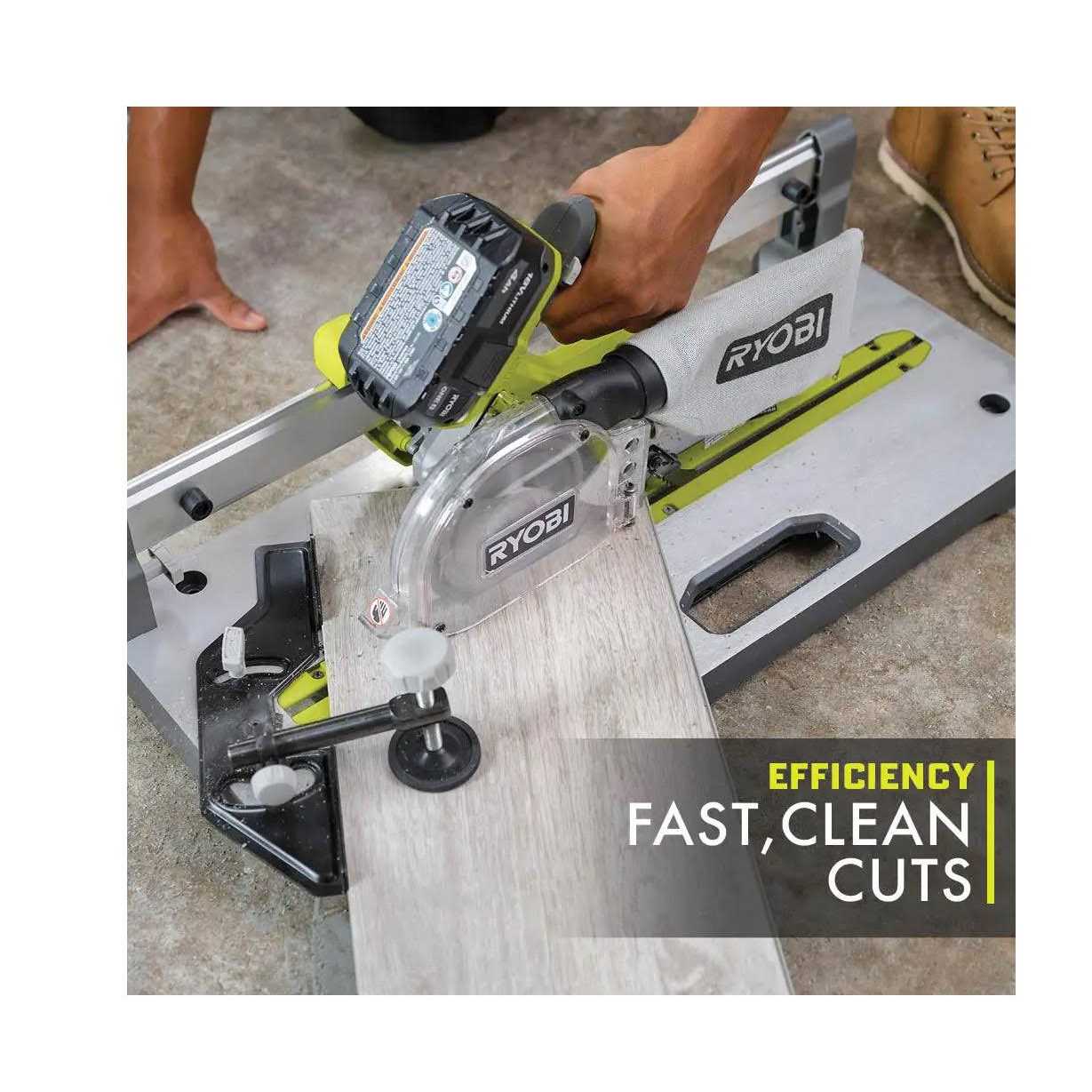 RYOBI ONE+ 18V 5-1/2 in. Flooring Saw with Blade PGC21B - Image 4